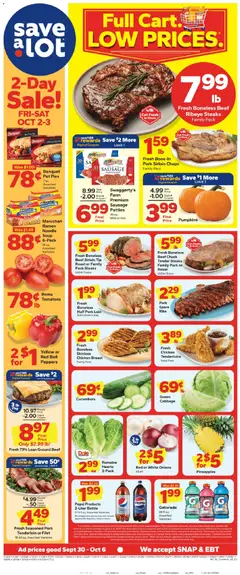 Preview of Save a Lot weekly ads valid from 09/30/2026