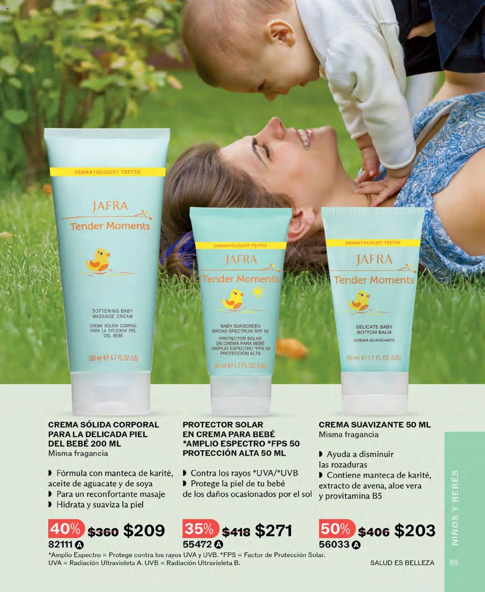 Nuevas ofertas de JAFRA válidas en toda la República Mexicana desde el 01.04.2026. ¡Encuentra las mejores ofertas en JAFRA catálogo! | Página: 89 | Productos: Aceite, Aguacate, Uva, Suavizante
