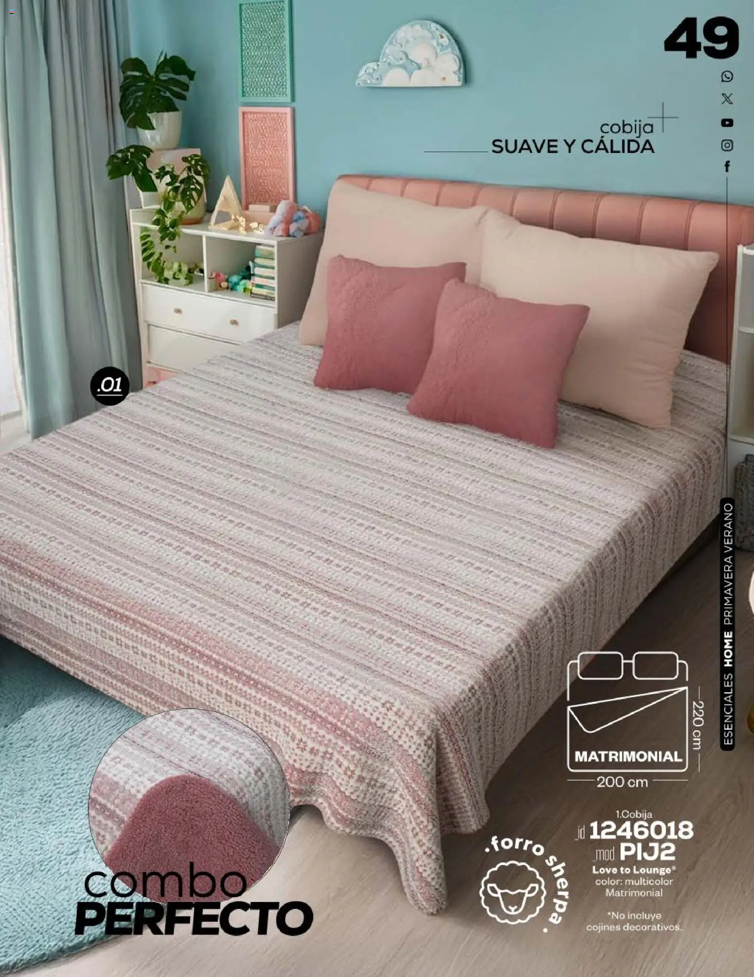 Nuevas ofertas de Price Shoes válidas en toda la República Mexicana desde el 04.05.2026. ¡Encuentra las mejores ofertas en Price Shoes catálogo Esenciales Home! | Página: 49 | Productos: Cobija