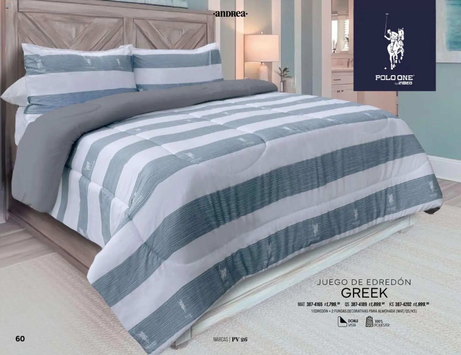 Nuevas ofertas de Andrea válidas en toda la República Mexicana desde el 25/01/2026. ¡Encuentra las mejores ofertas en Andrea catálogo Home! | Página: 60 | Productos: Juego, Almohada