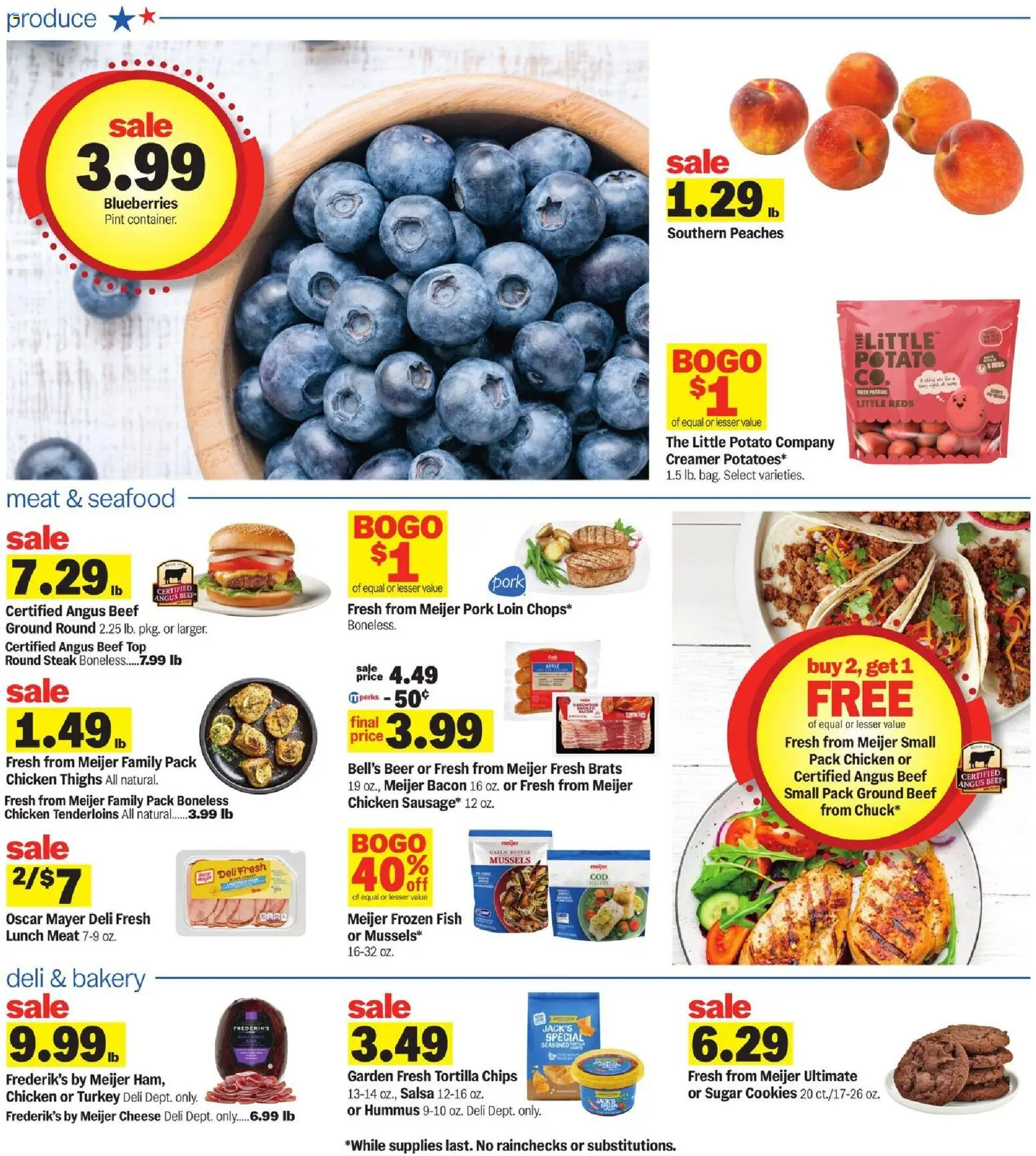 Meijer Weekly Ad - valid from 07/22/2026 | Page: 2 | Products: Fish, Sugar, Seafood, Garlic