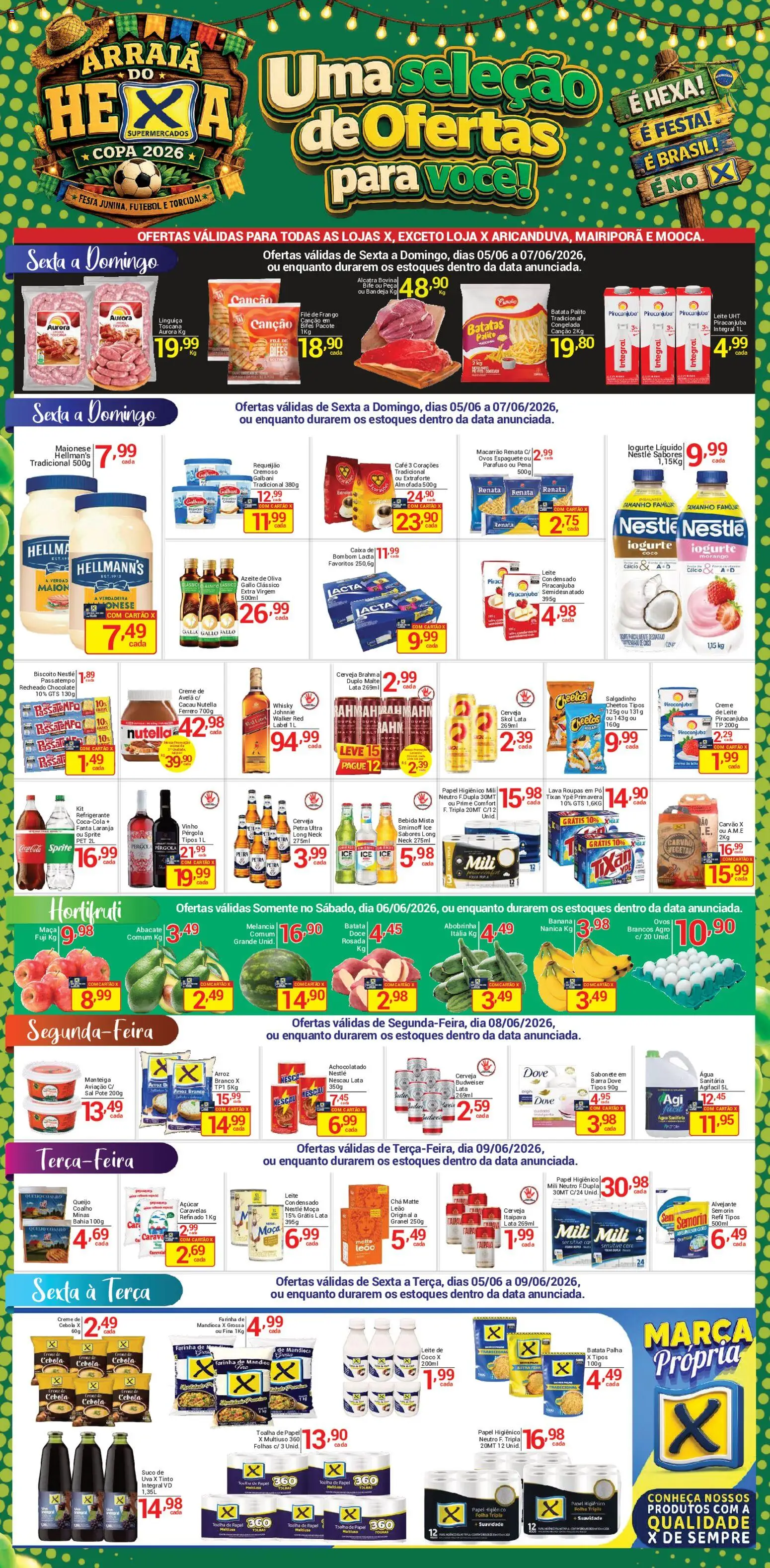 X Supermercados Folheto - válido de 05.06.2026 | Página: 1