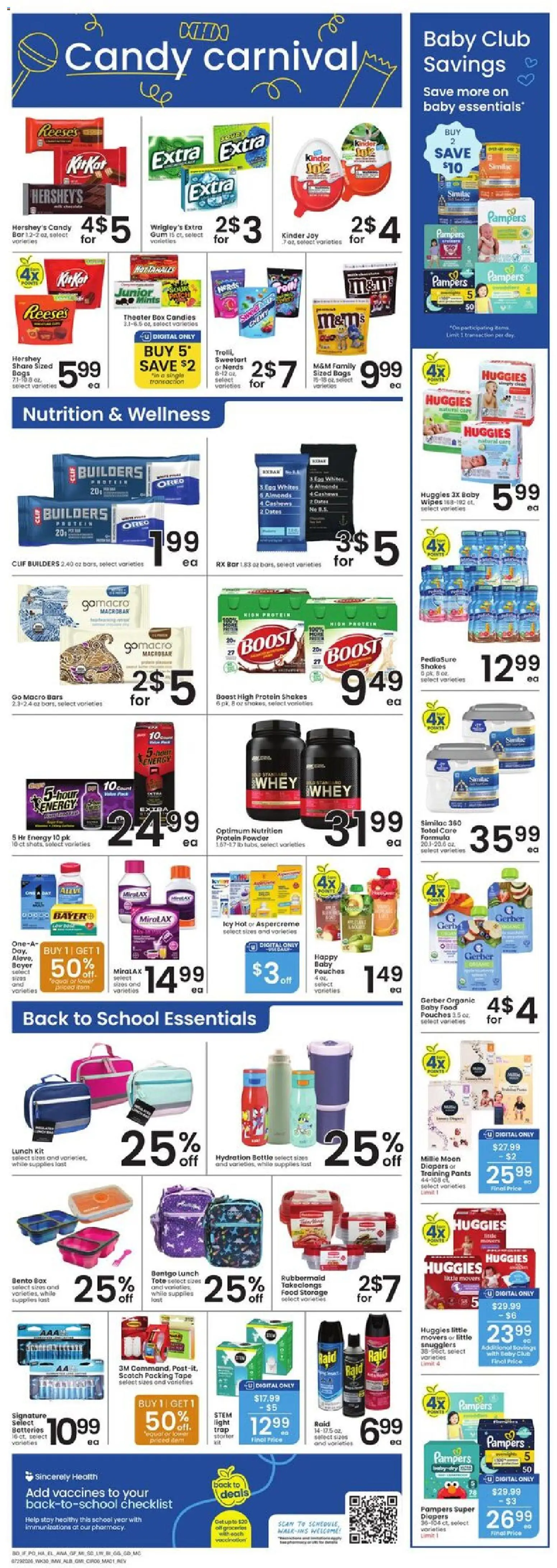 Albertsons Weekly Ad - valid from 08/05/2026 | Page: 7 | Products: Protein Powder, Box, Powder, Pants