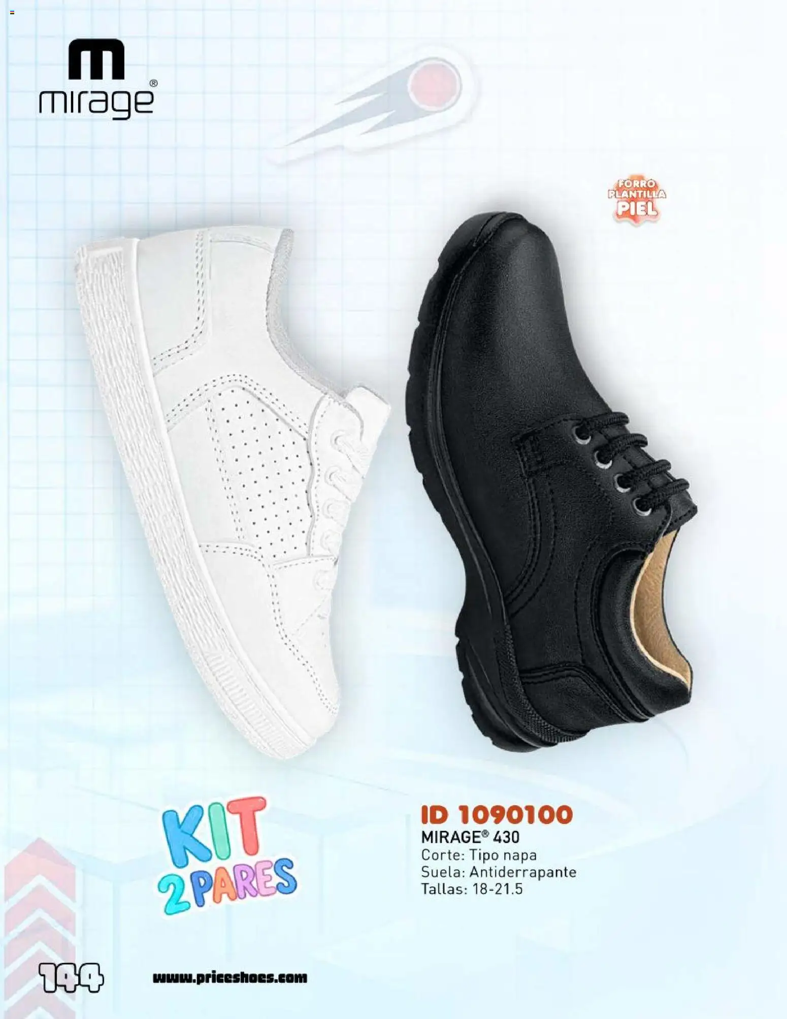 Nuevas ofertas de Price Shoes válidas en toda la República Mexicana desde el 12.06.2026. ¡Encuentra las mejores ofertas en Price Shoes catálogo Escolar! | Página: 144