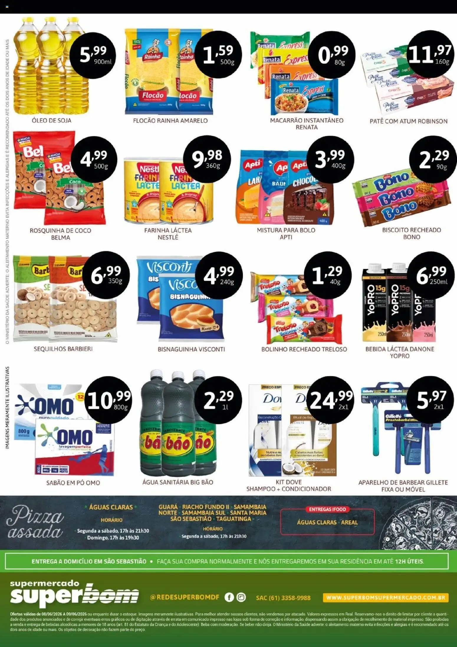 Superbom Folheto - válido de 08.06.2026 | Página: 2 | Produtos: Shampoo, Condicionador, Bebida, Rosquinha