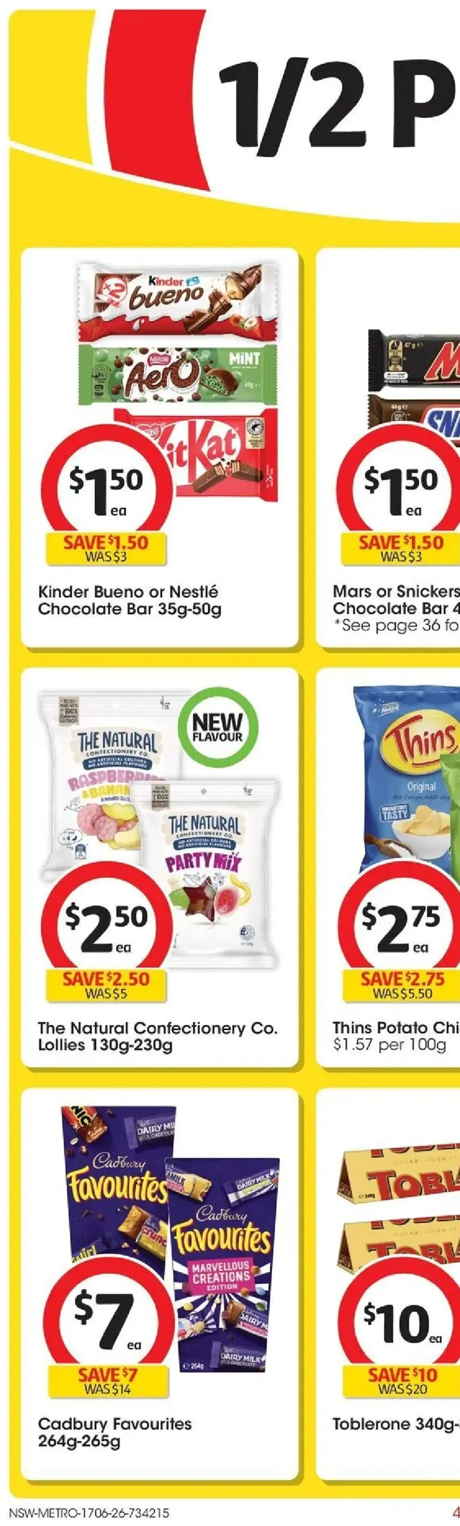 Coles catalogue - valid from 17.06.2026 | Page: 6 | Products: Milk, Dairy, Chocolate, Lollies
