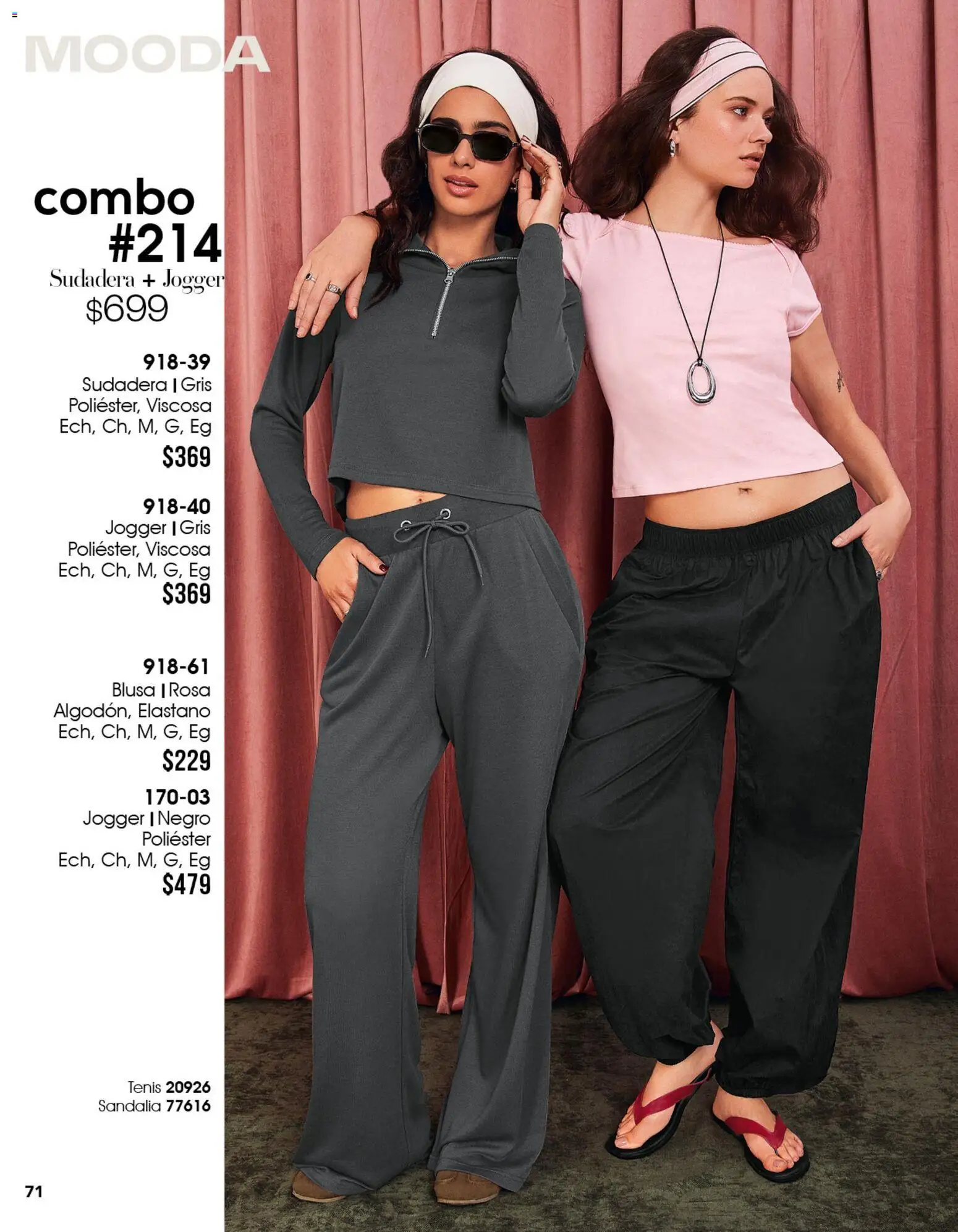 Nuevas ofertas de Cklass válidas en toda la República Mexicana desde el 11/09/2026. ¡Encuentra las mejores ofertas en Cklass catálogo Mooda Invierno! | Página: 72 | Productos: Blusa, Tenis, Sudadera