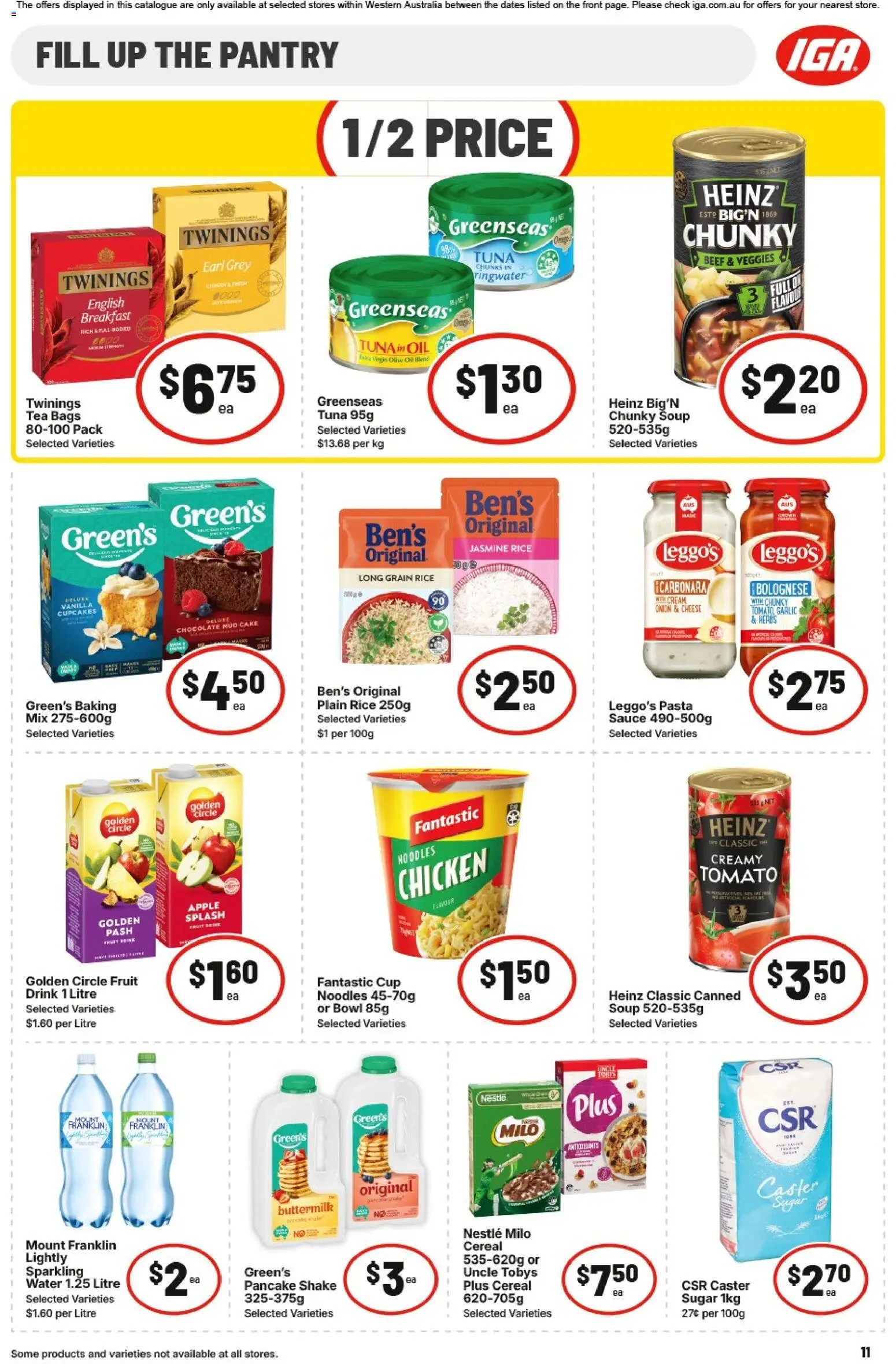 IGA catalogue - valid from 26/08/2026 | Page: 11 | Products: Chocolate, Pasta, Soup, Cake