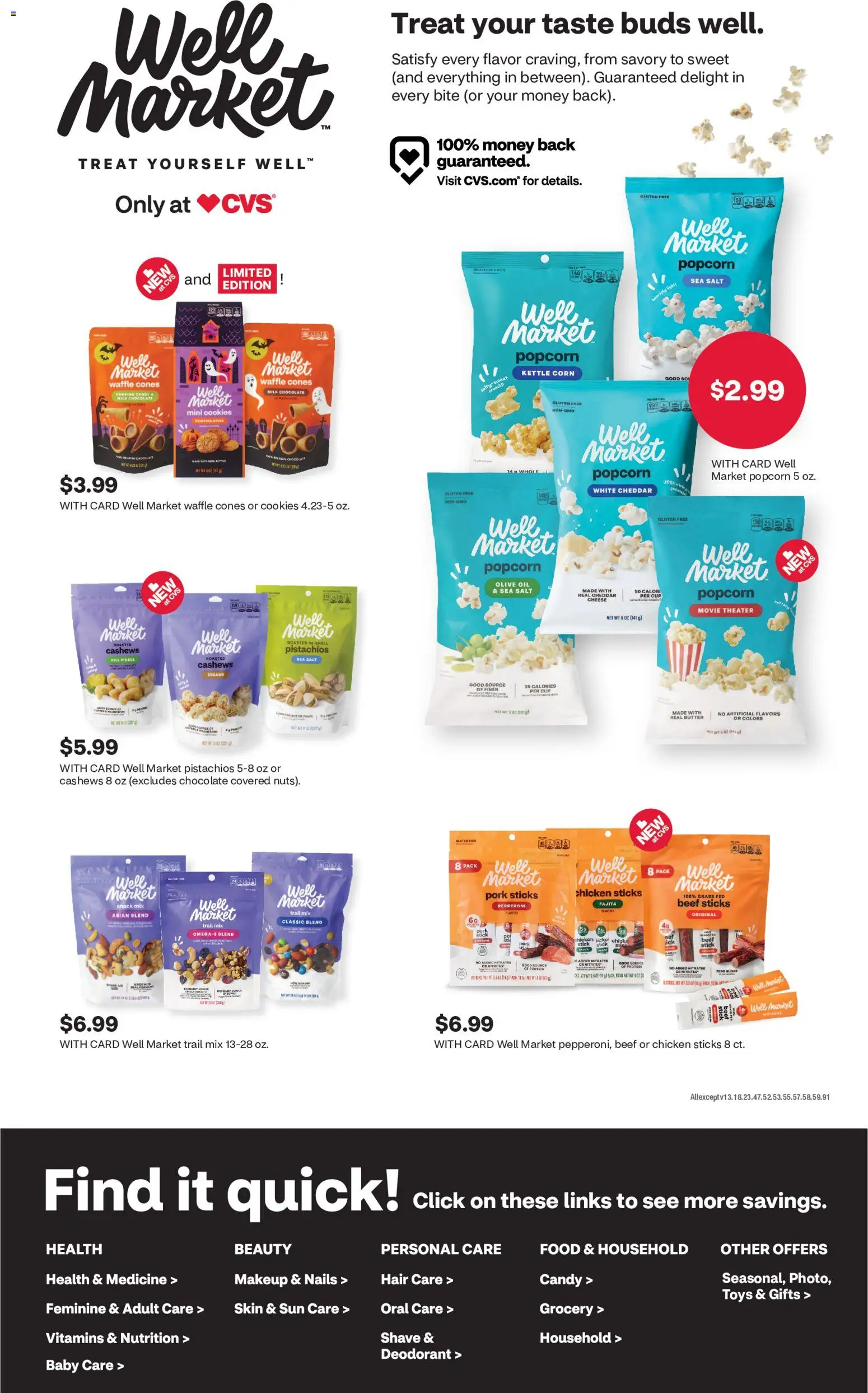 CVS Pharmacy Weekly Ad - valid from 10/04/2026 | Page: 7 | Products: Candy, Milk, Beef, Cashews