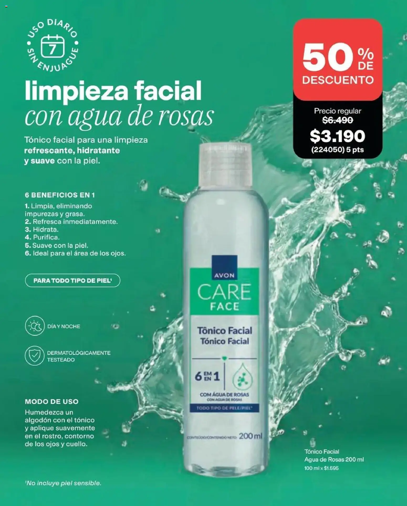 Catálogo Avon Campaña 14 │ válido desde el 15.09.2026 | Página: 90 | Productos: Contorno, Agua, Tónico facial, Algodón