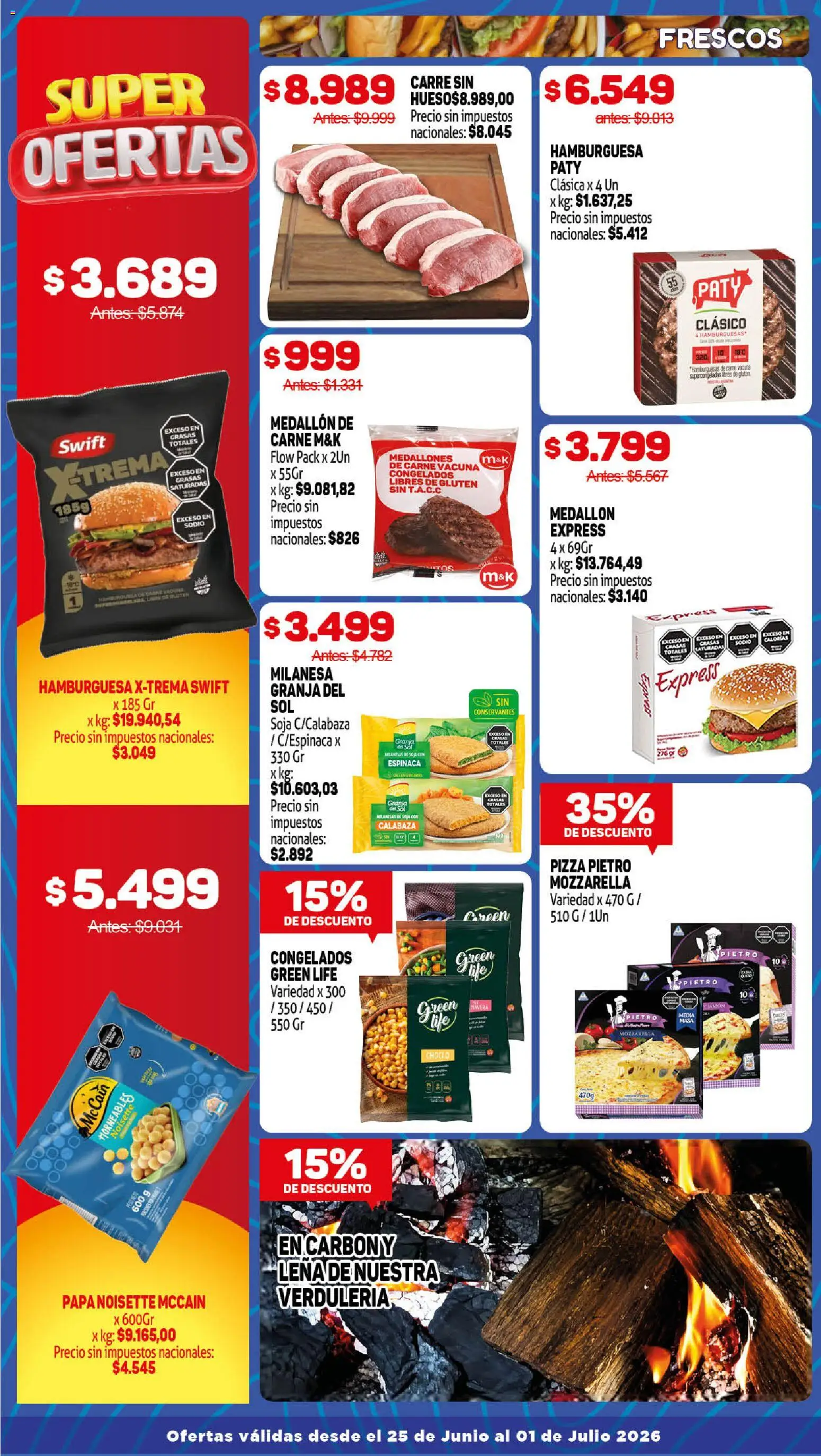 Makro VOLVETE A ILUSIONAR │ válido desde el 25/06/2026 | Página: 3 | Productos: Milanesa, Papa, Pizza, Espinaca
