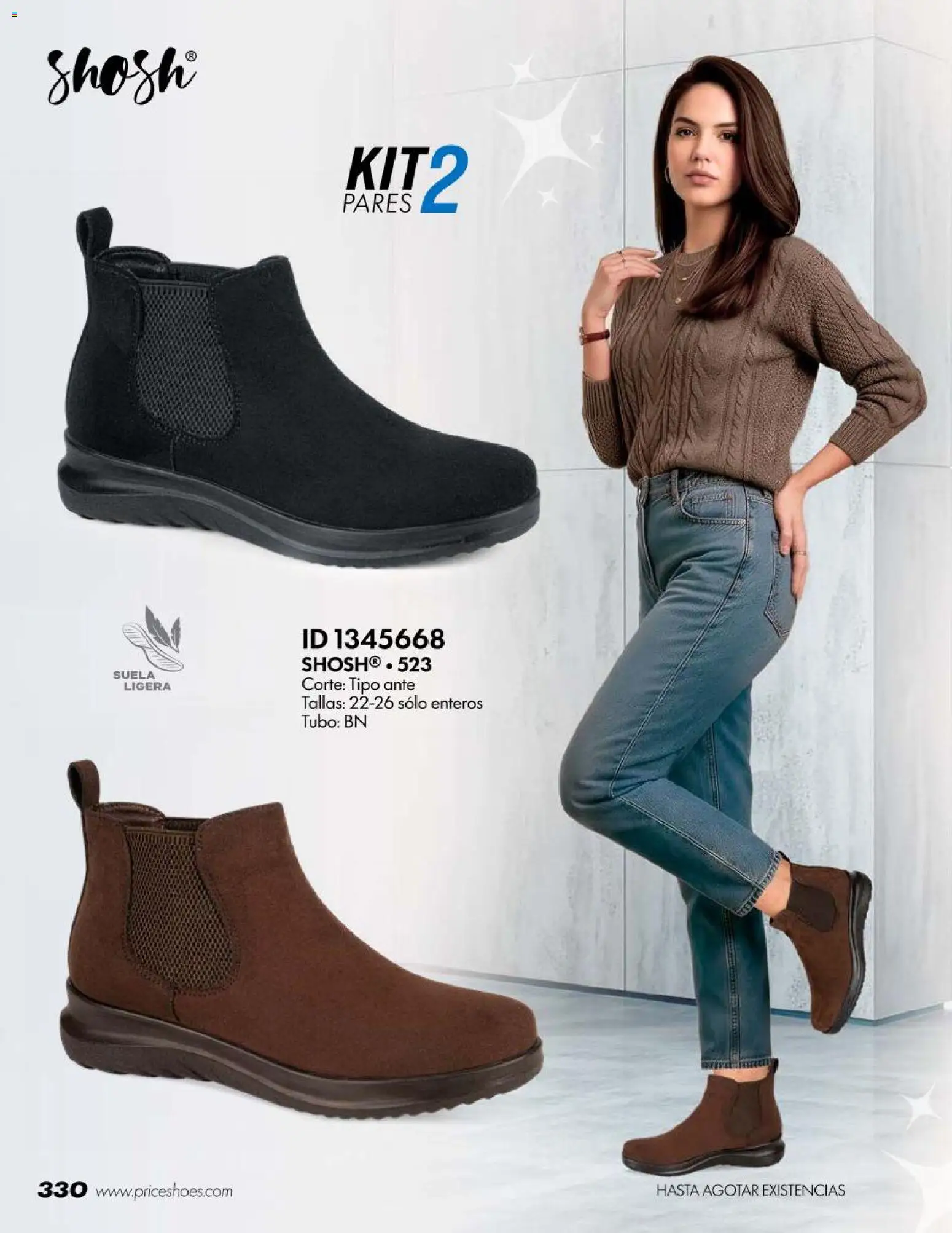 Nuevas ofertas de Price Shoes válidas en toda la República Mexicana desde el 18/07/2026. ¡Encuentra las mejores ofertas en Price Shoes catálogo Botas! | Página: 330