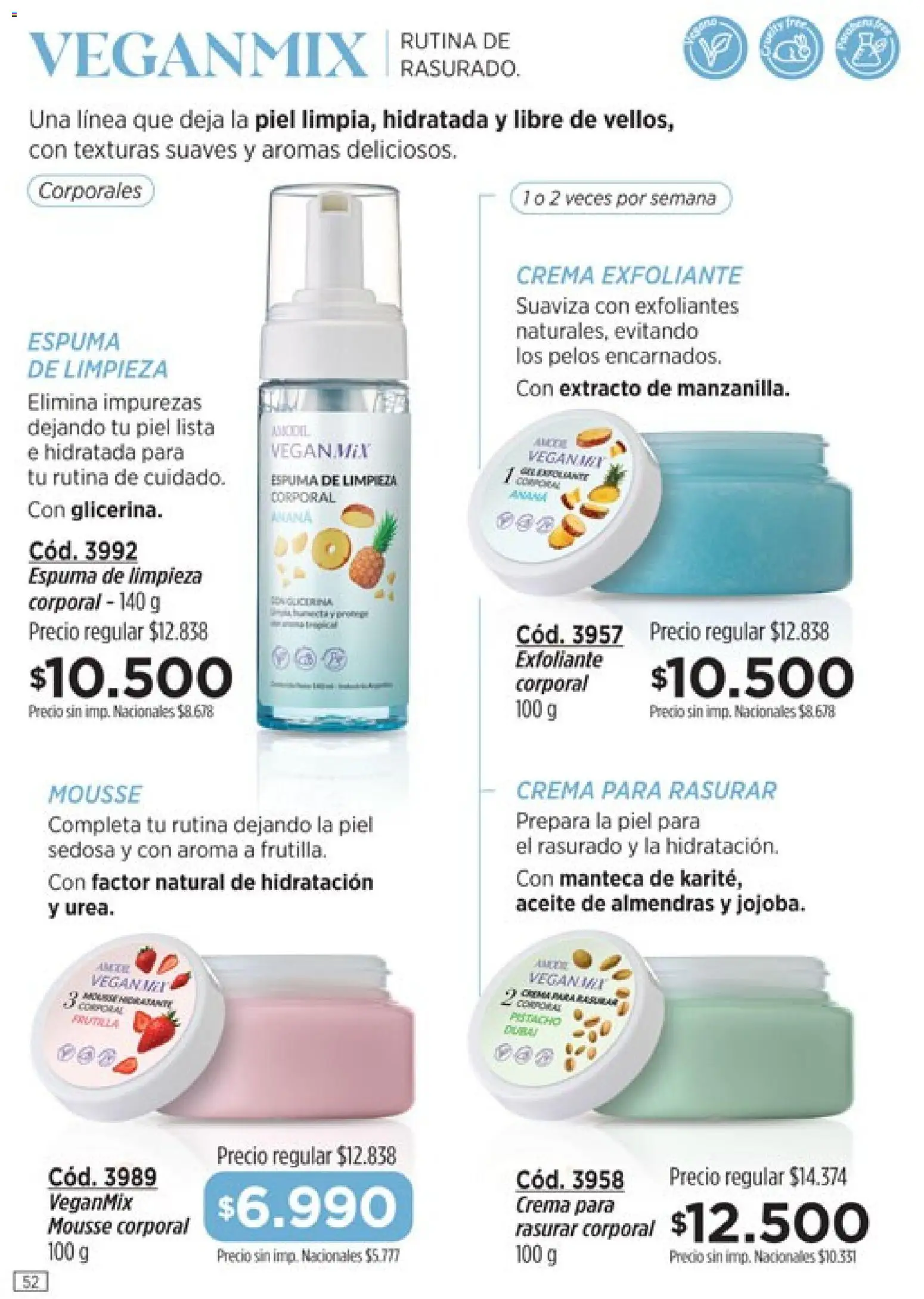 Catálogo Amodil Campaña 9 │ válido desde el 05.05.2026 | Página: 52 | Productos: Aceite, Mousse, Espuma, Manteca