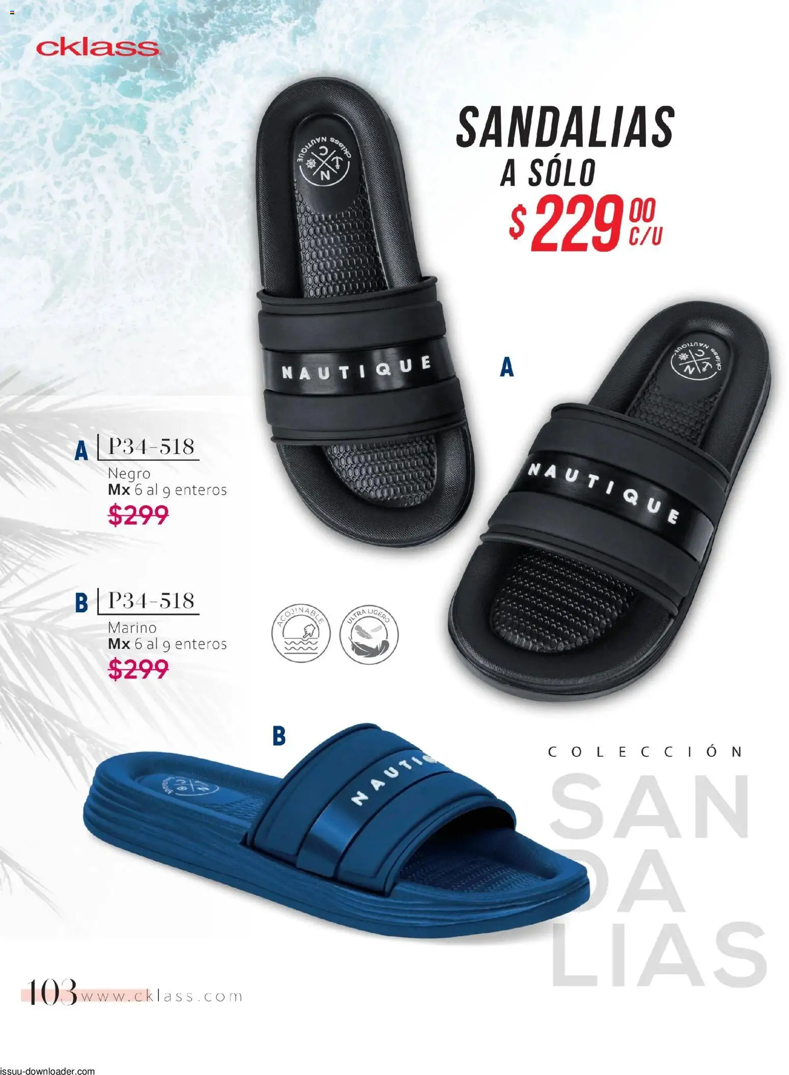 Nuevas ofertas de Cklass válidas en toda la República Mexicana desde el 26/01/2026. ¡Encuentra las mejores ofertas en Cklass catálogo Especial Calzado! | Página: 104 | Productos: Sandalias