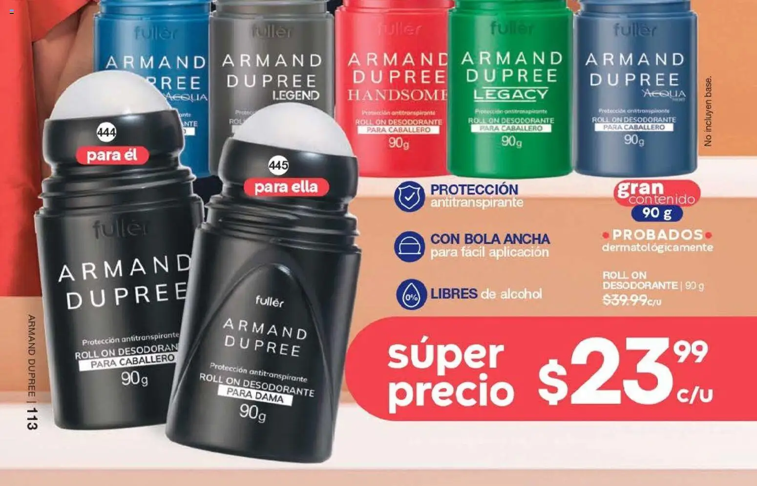 Nuevas ofertas de Fuller válidas en toda la República Mexicana desde el 13.05.2026. ¡Encuentra las mejores ofertas en Fuller campaña 3 2026! | Página: 110 | Productos: Desodorante, Antitranspirante
