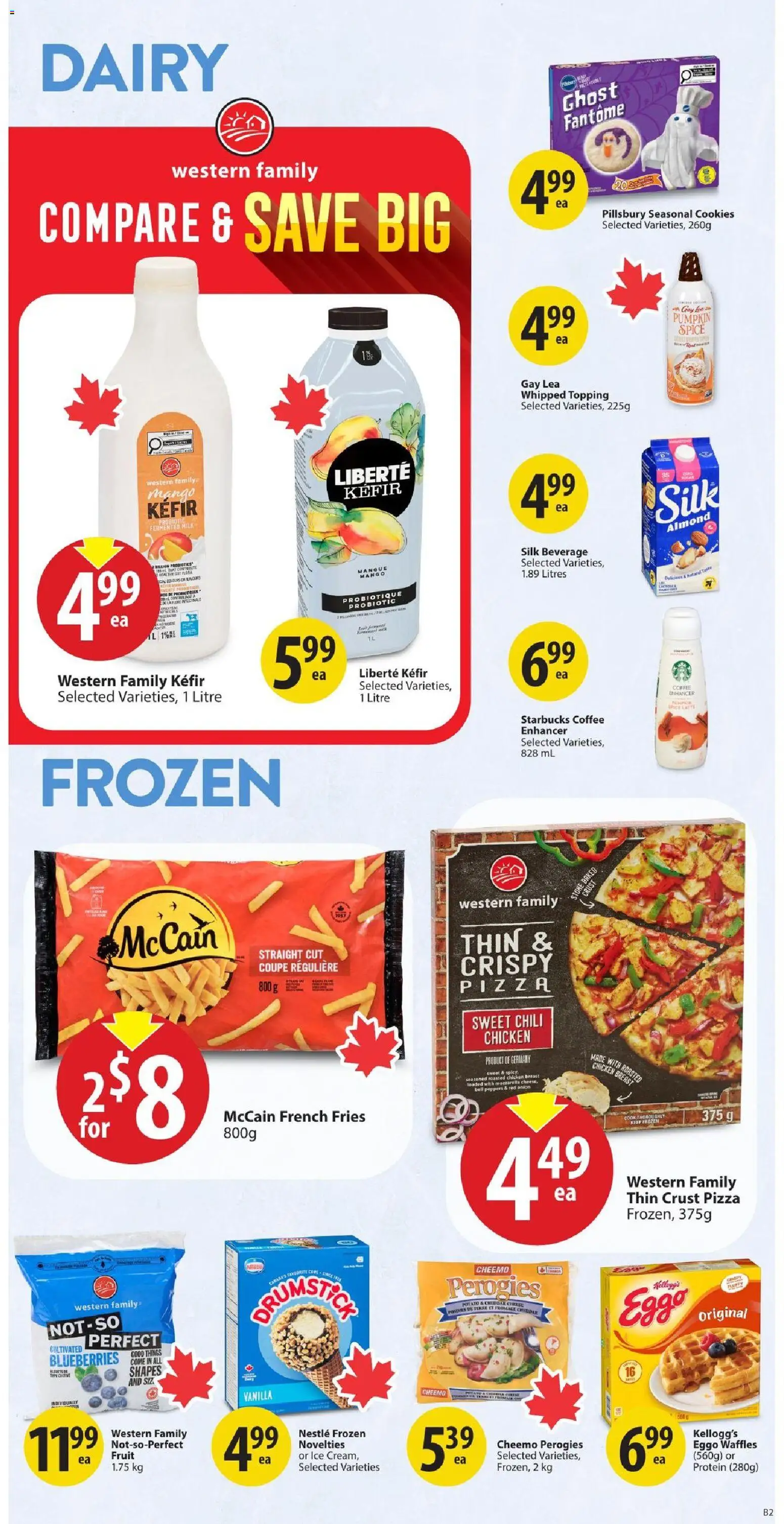 Save on foods flyer valid from Sep 17, 2026 | Page: 20 | Products: Mango, Chicken breast, Pizza, Chicken