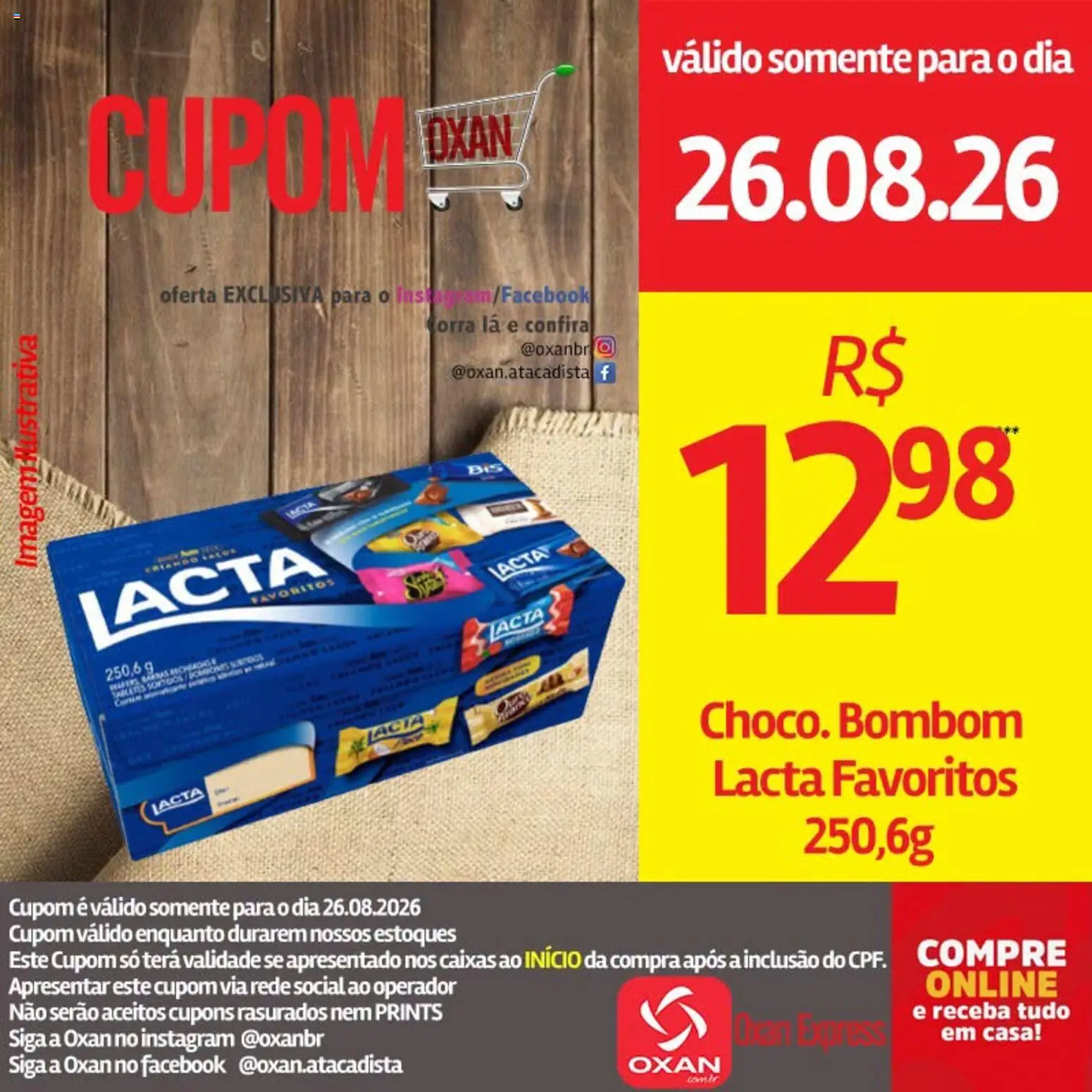 Oxan Atacadista Folheto - válido de 26/08/2026 | Página: 8 | Produtos: Bombom