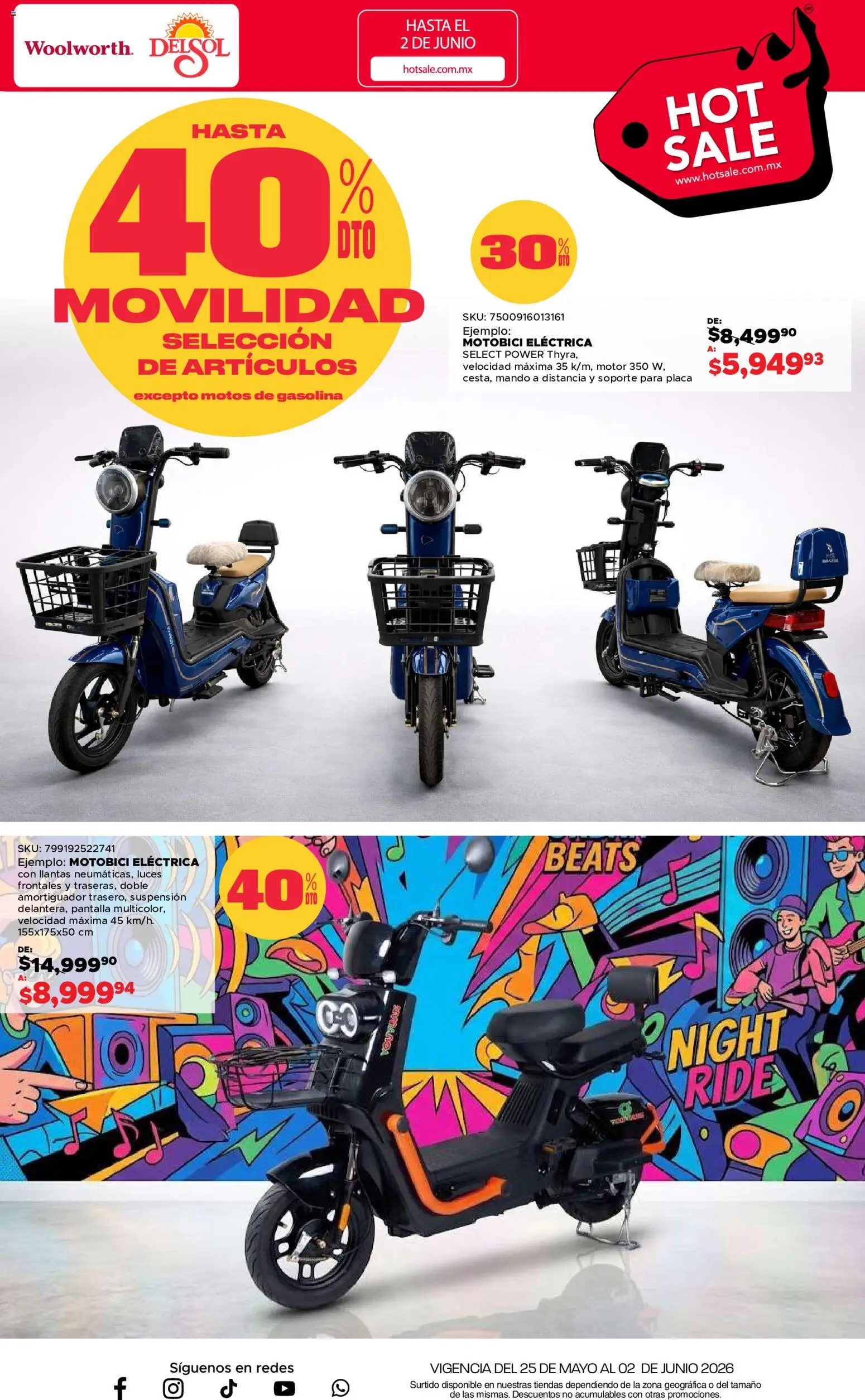 Nuevas ofertas de Del Sol y Woolworth válidas en toda la República Mexicana desde el 25.05.2026. ¡Encuentra las mejores ofertas en Del Sol y Woolworth Hot Sale! | Página: 15