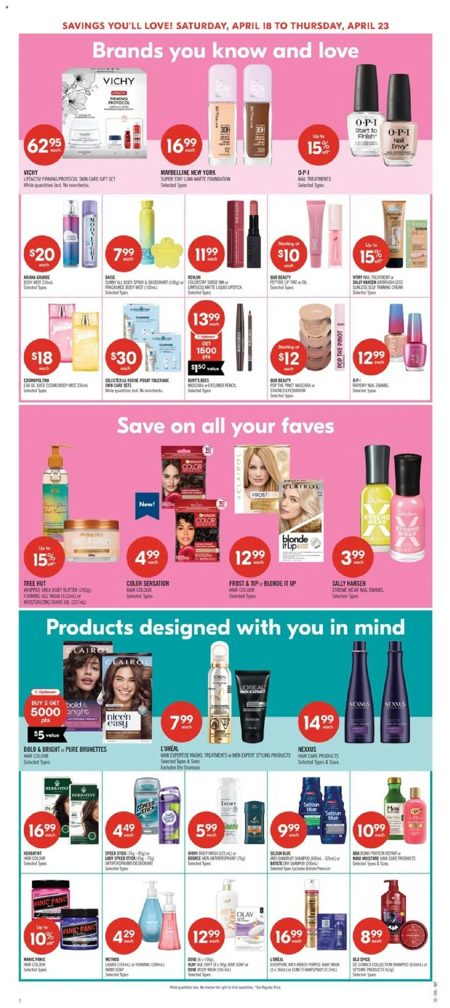 Shoppers flyer valid from 17.04.2026 | Page: 14 | Products: Fragrance, Eyeliner, Hair mask, Soap