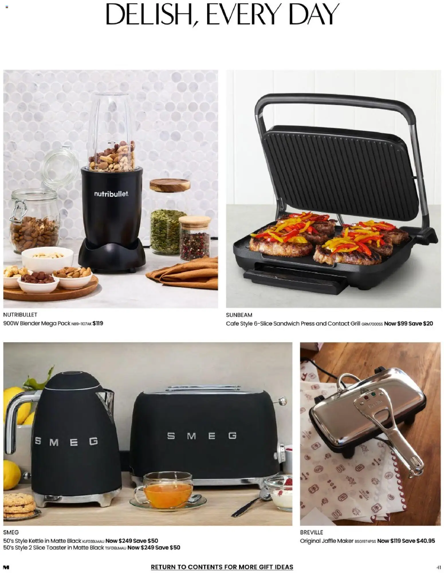 Myer catalogue - valid from 17/08/2026 | Page: 41 | Products: Grill, Kettle, Jaffle maker, Toaster