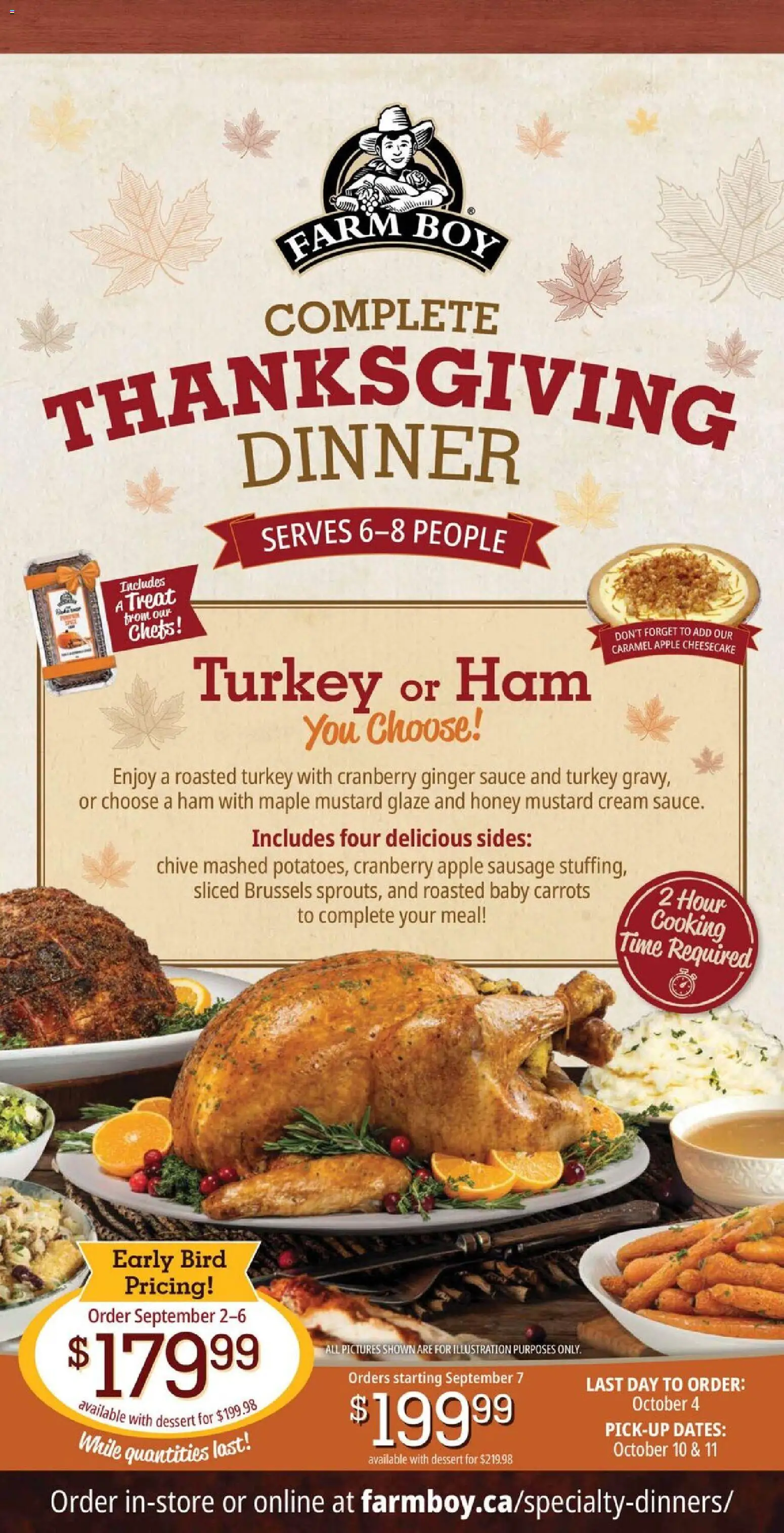 Farm Boy flyer valid from Sep 3, 2026 | Page: 5 | Products: Carrots, Sausage, Dessert, Ham