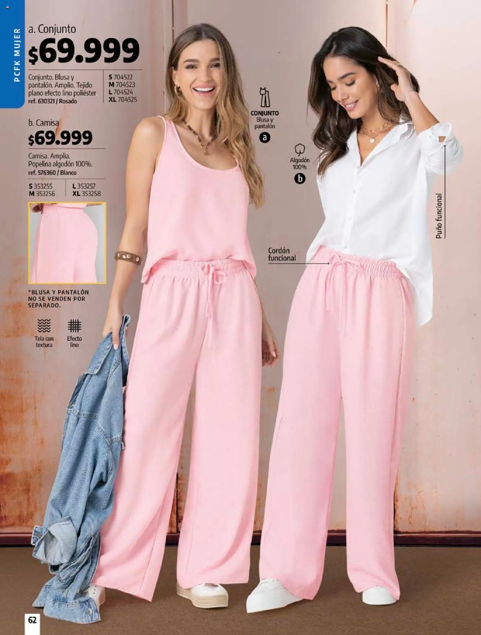 Pacifika revista - valida desde el 18/09/2026 | Página: 62 | Productos: Algodón, Conjunto, Camisa, Blusa