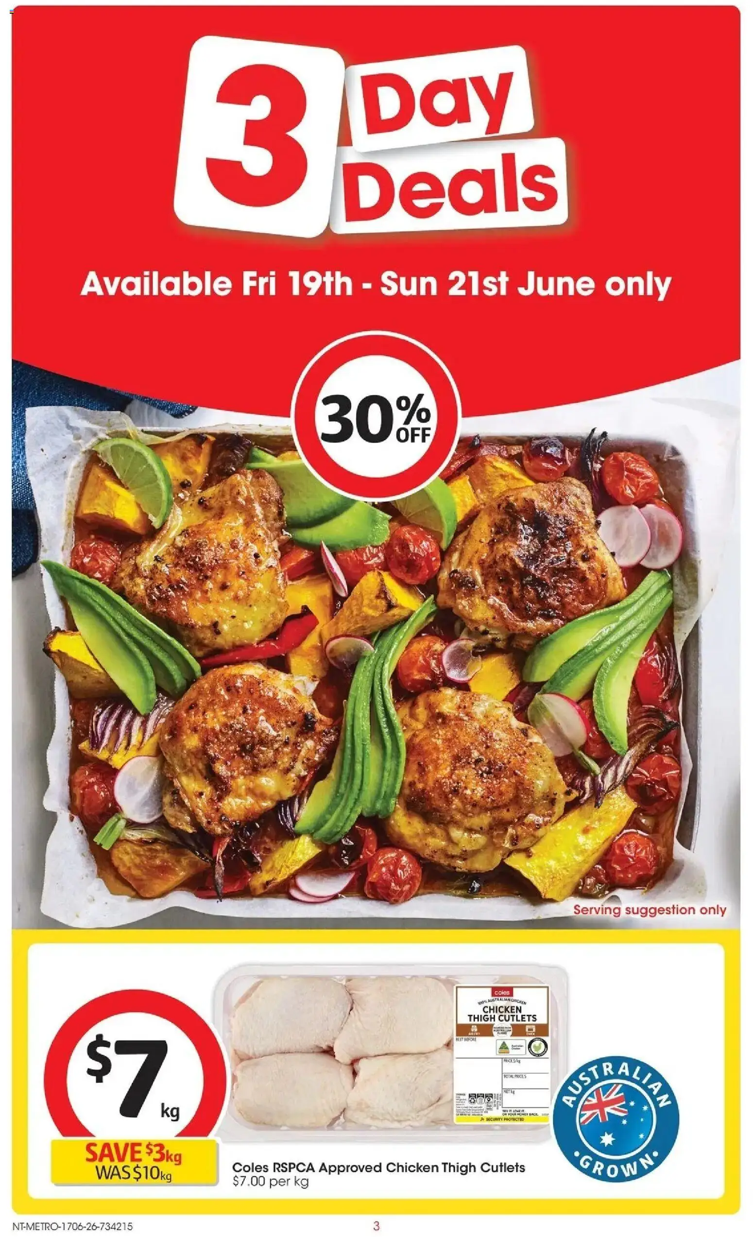 Coles catalogue - valid from 16.06.2026 | Page: 3 | Products: Chicken