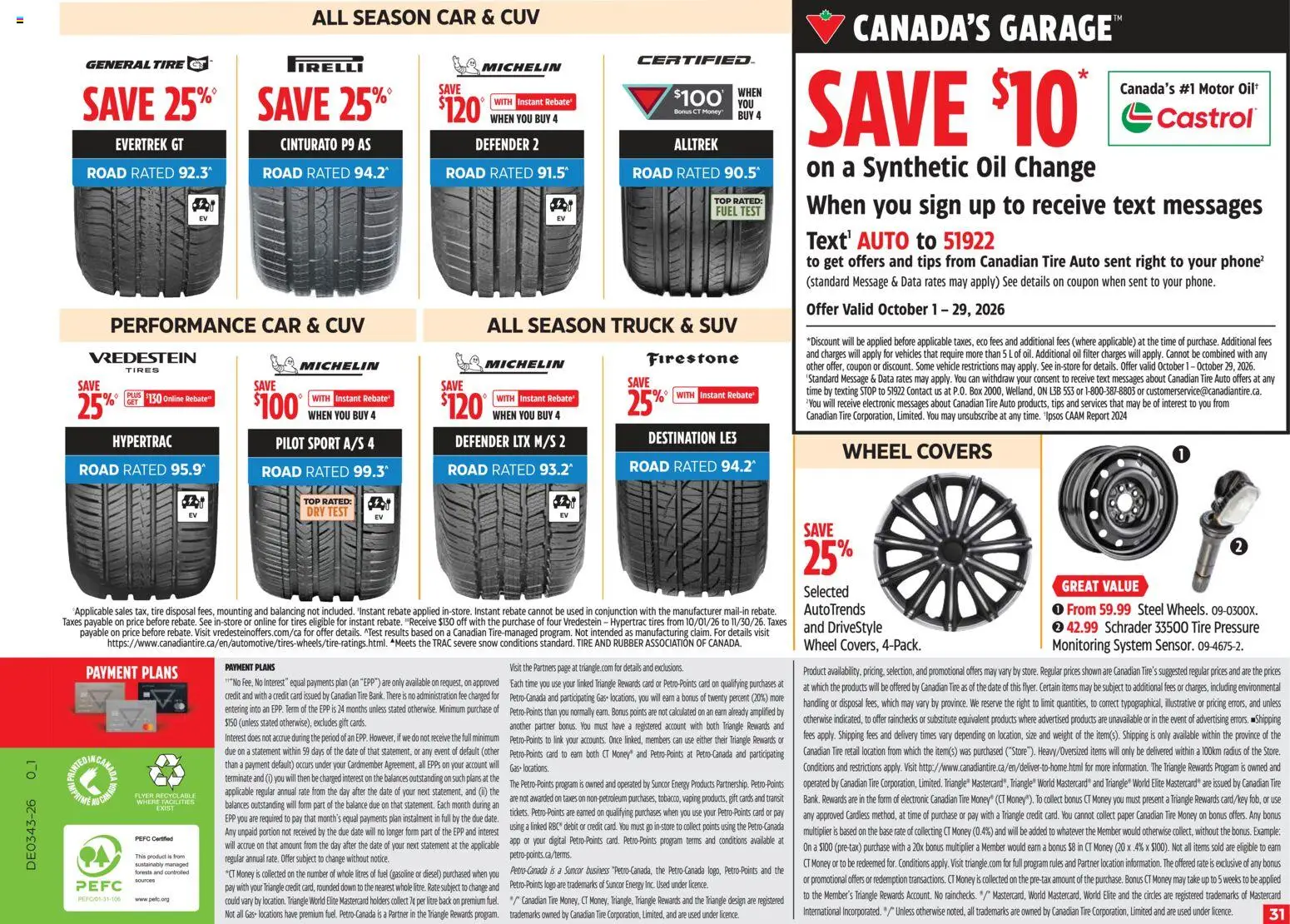 Canadian Tire flyer valid from Oct 22, 2026 | Page: 30