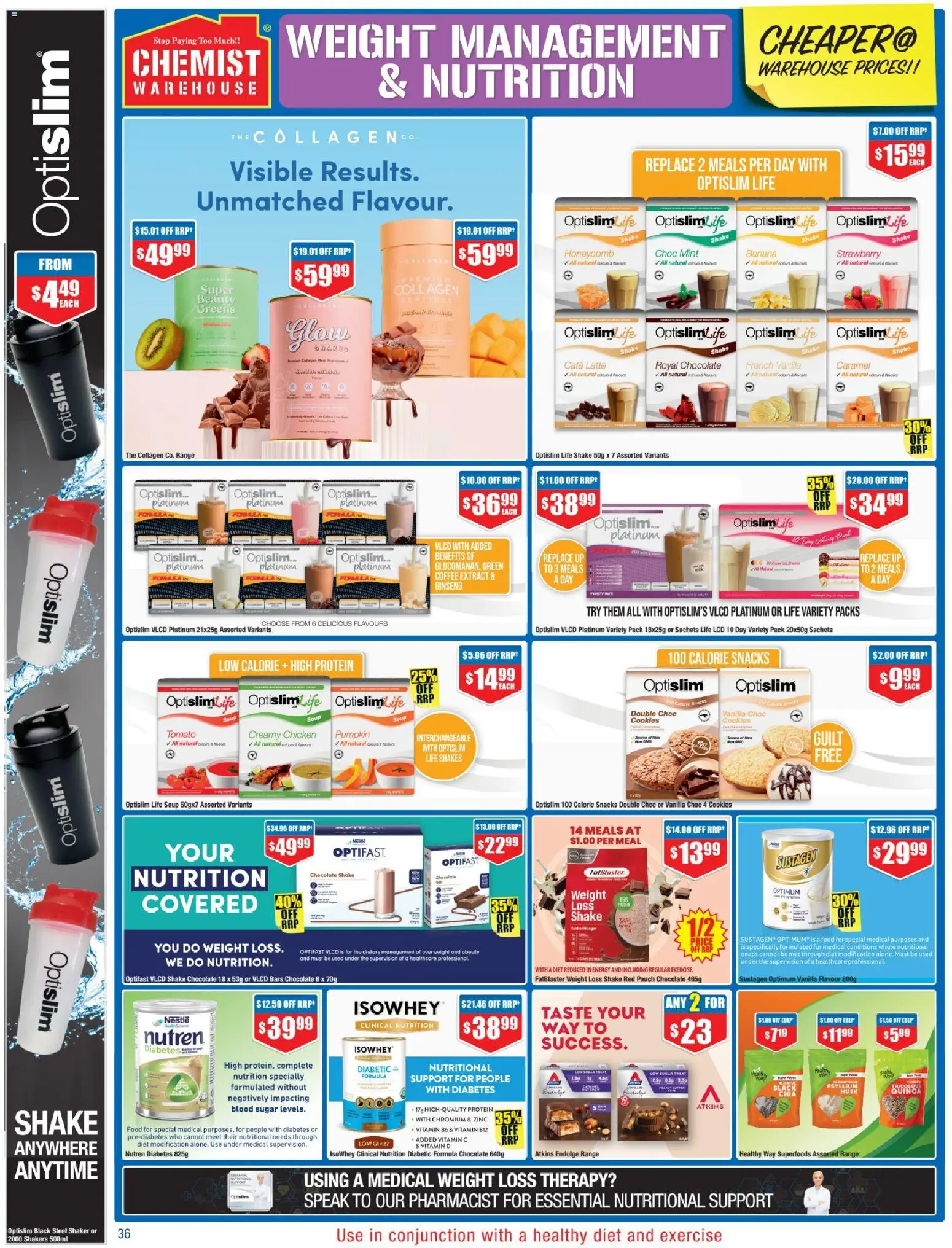 Chemist Warehouse catalogue - valid from 20/08/2026 | Page: 36 | Products: Food, Soup, Greens, Weight loss