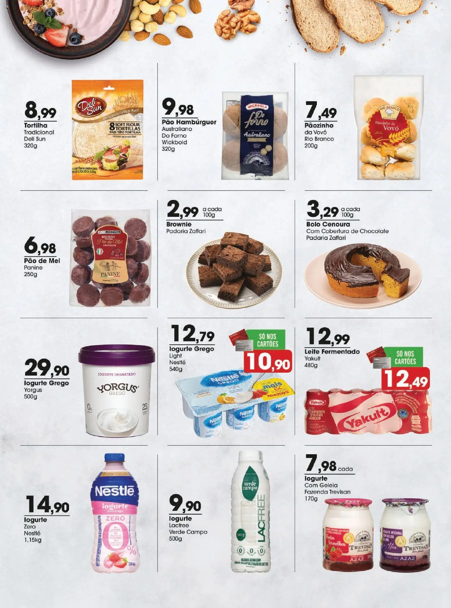 Zaffari Folheto - válido de 12.05.2026 | Página: 7 | Produtos: Pão, Chocolate, Geleia, Cenoura