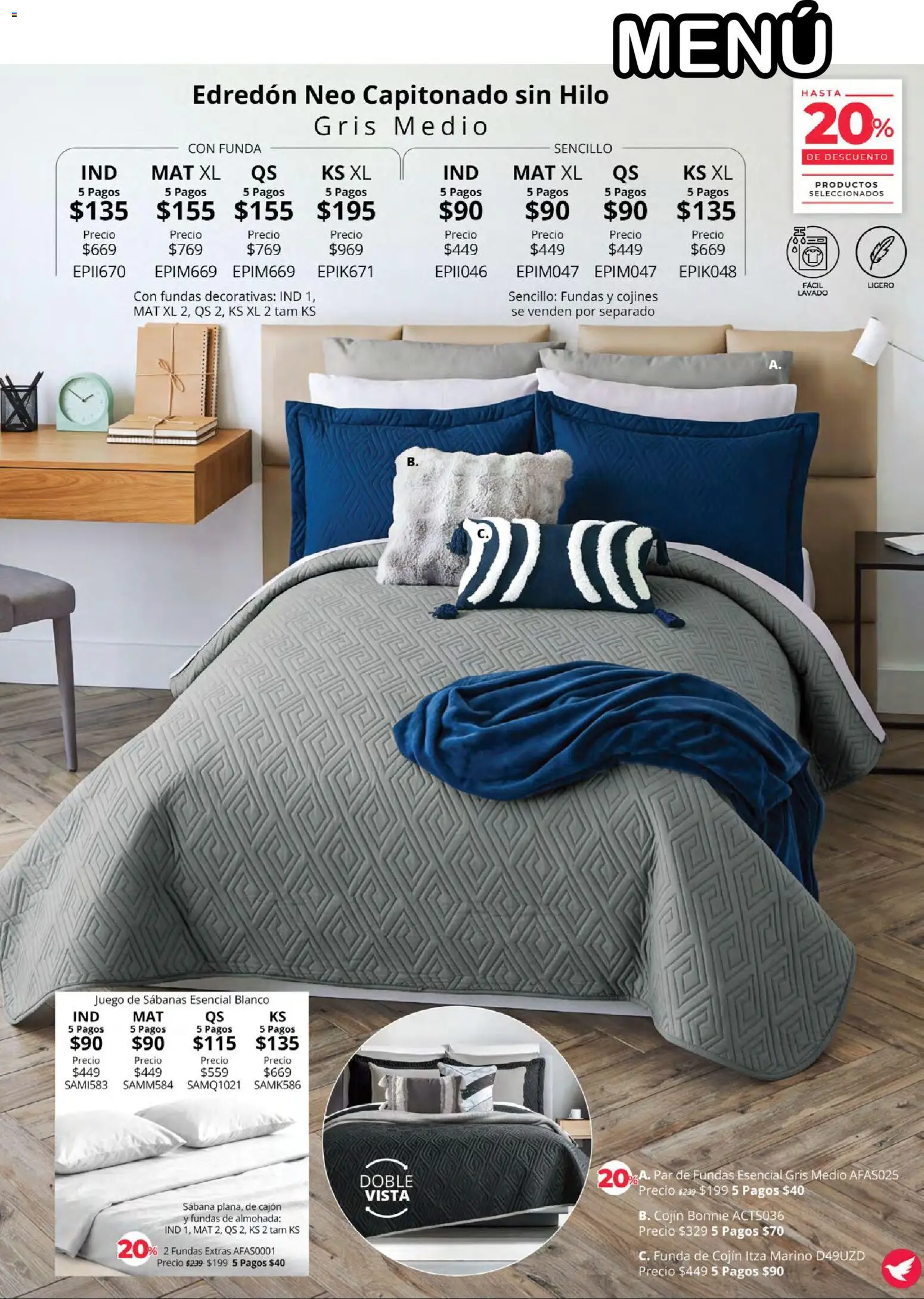 Nuevas ofertas de Colchas Concord válidas en toda la República Mexicana desde el 01/08/2026. ¡Encuentra las mejores ofertas en Colchas Concord catálogo! | Página: 101 | Productos: Cobertor, Funda, Almohada, Sabanas