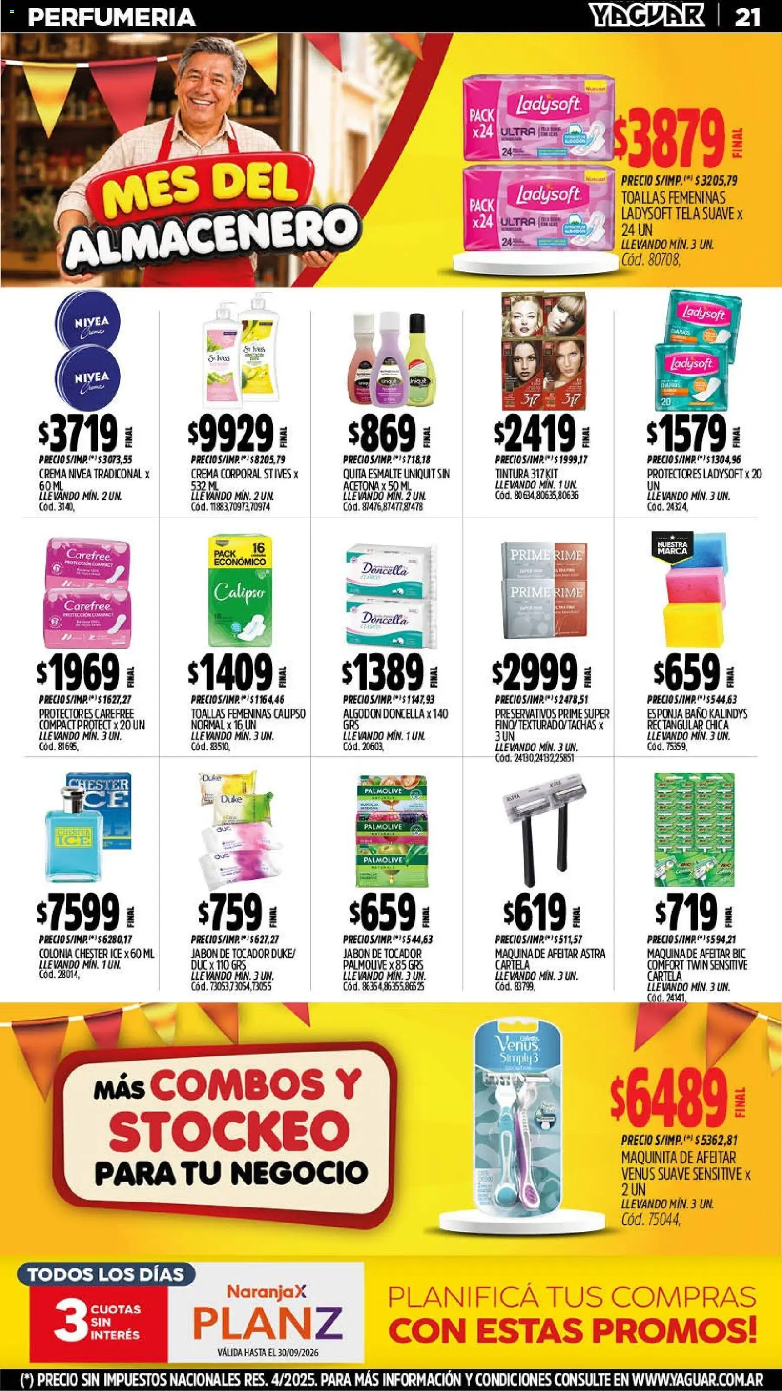 Yaguar catálogo │ válido desde el 07/09/2026 | Página: 22 | Productos: Toallas, Tintura, Jabón, Esponja