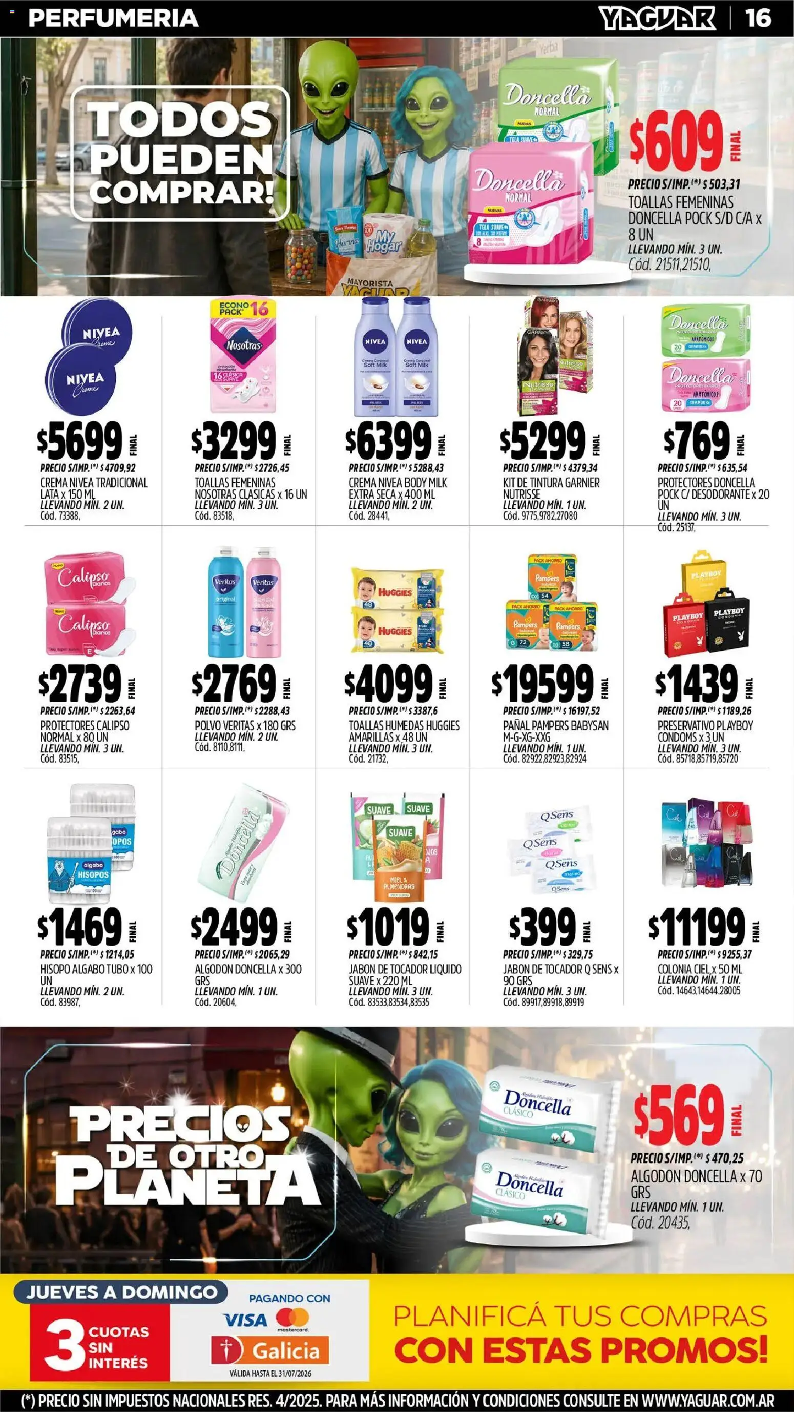 Yaguar - Oferta Semanal Misiones │ válido desde el 29/06/2026 | Página: 17 | Productos: Body, Toallas, Harina, Polvo