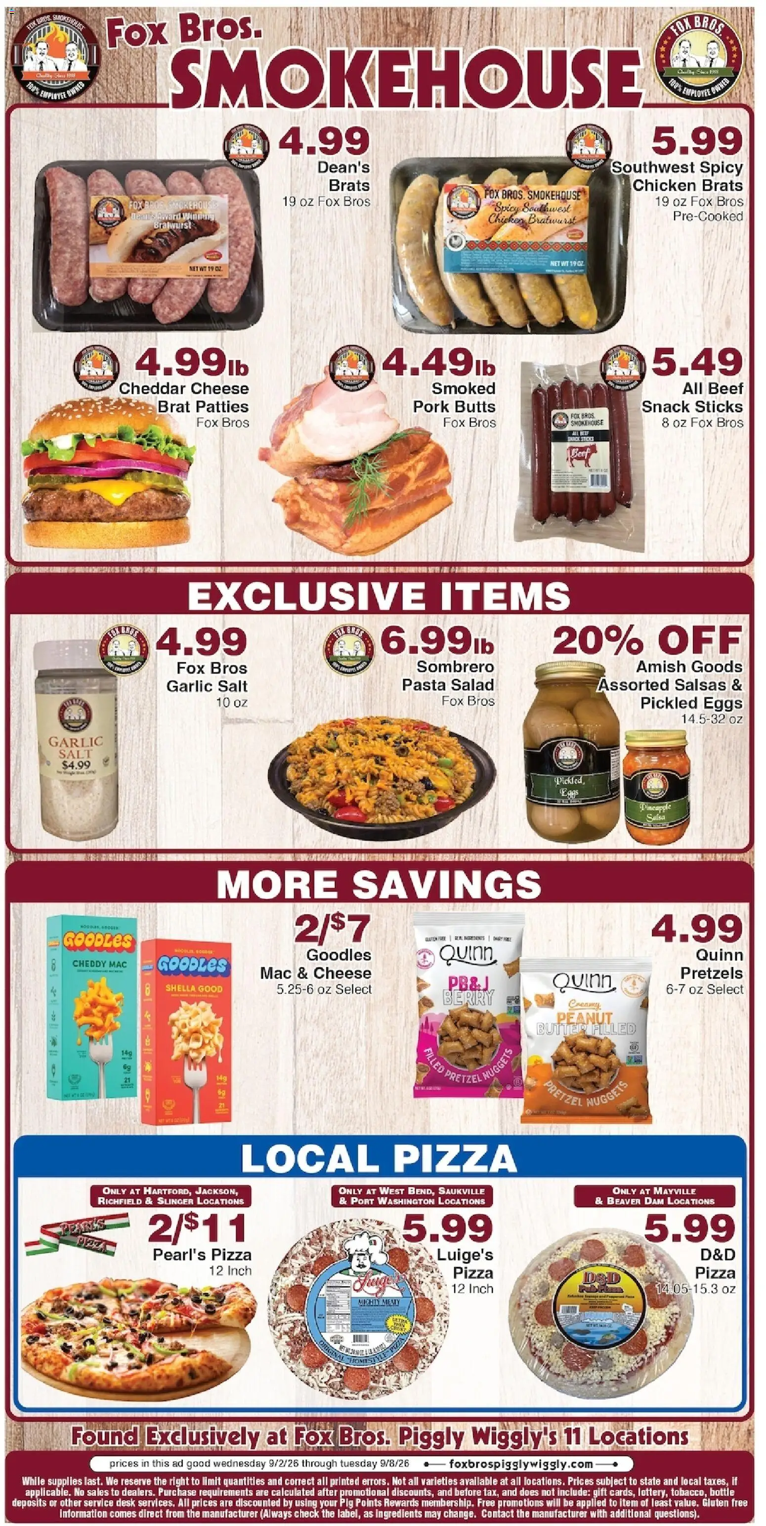 Piggly Wiggly Weekly Ad - valid from 09/02/2026 | Page: 5 | Products: Chicken, Beef, Pasta, Peanut butter
