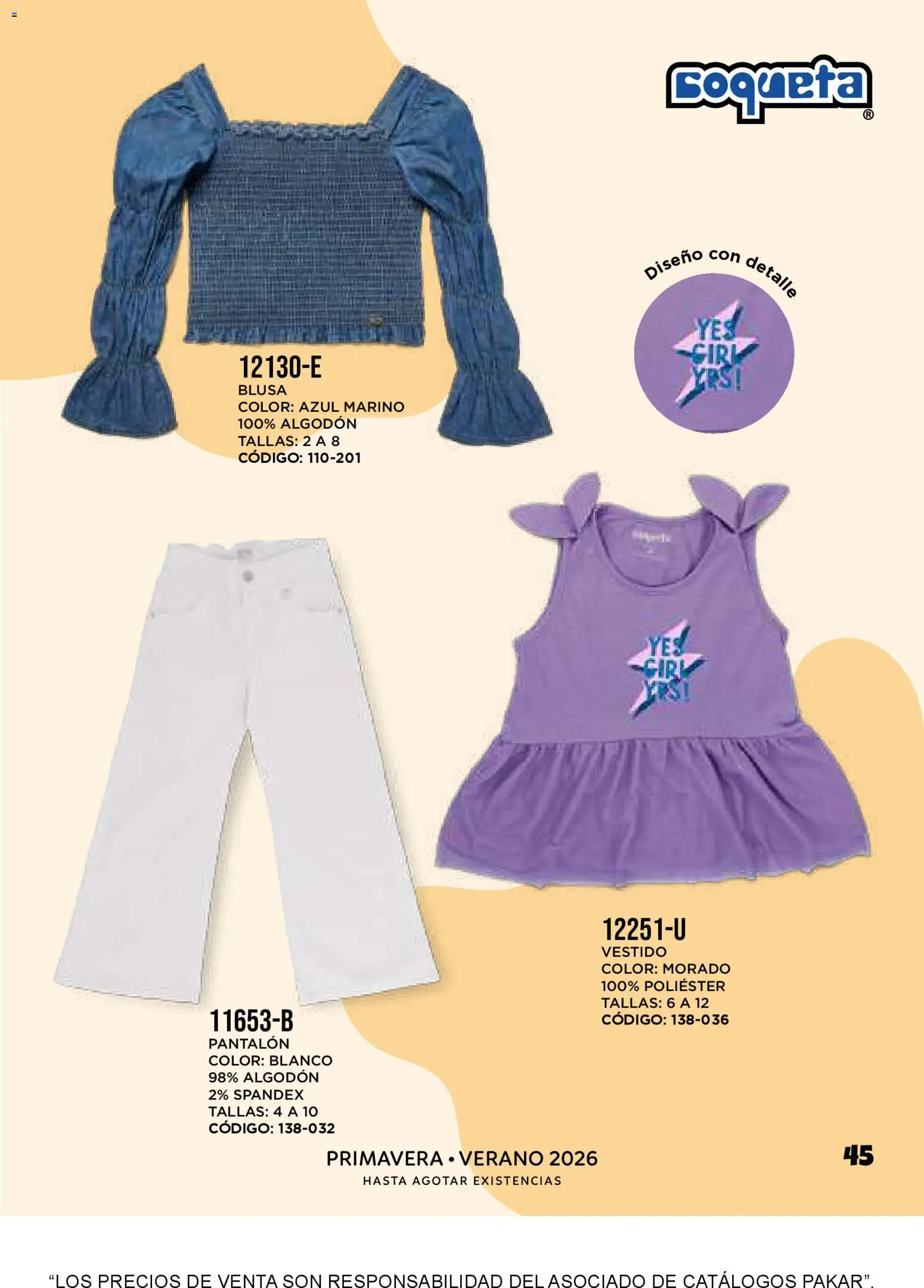 Nuevas ofertas de SC Pakar válidas en toda la República Mexicana desde el 30/01/2026. ¡Encuentra las mejores ofertas en SC Pakar catálogo Coqueta! | Página: 45 | Productos: Blusa, Algodón, Vestido