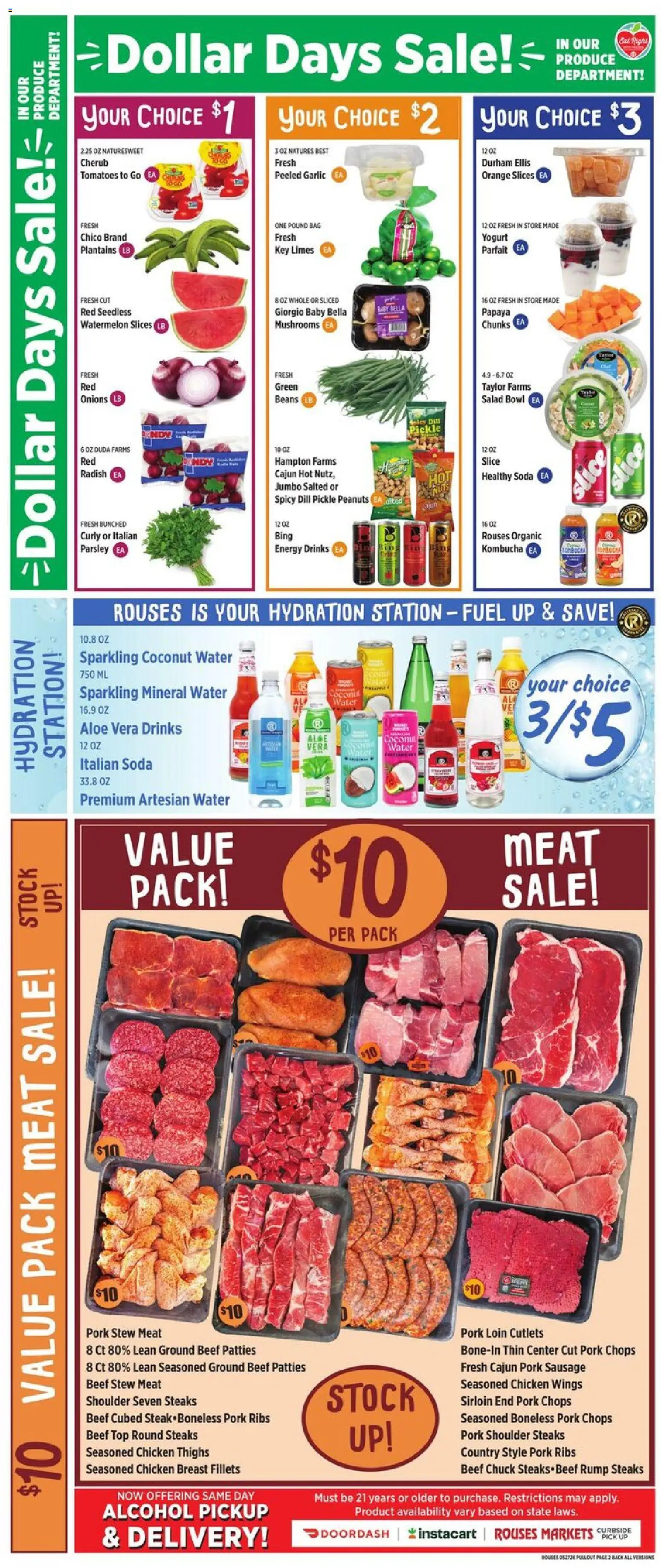 Rouses Weekly Ad - MS - valid from 27.05.2026 | Page: 4 | Products: Aloe Vera, Nuts, Salad, Bag