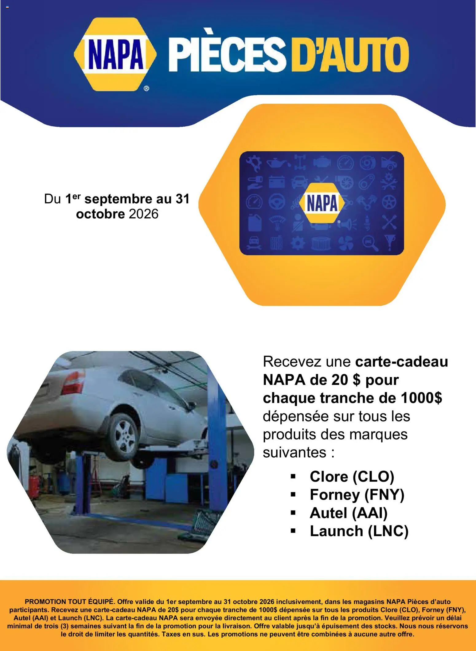 NAPA Auto Parts flyer valid from Sep 1, 2026 | Page: 2