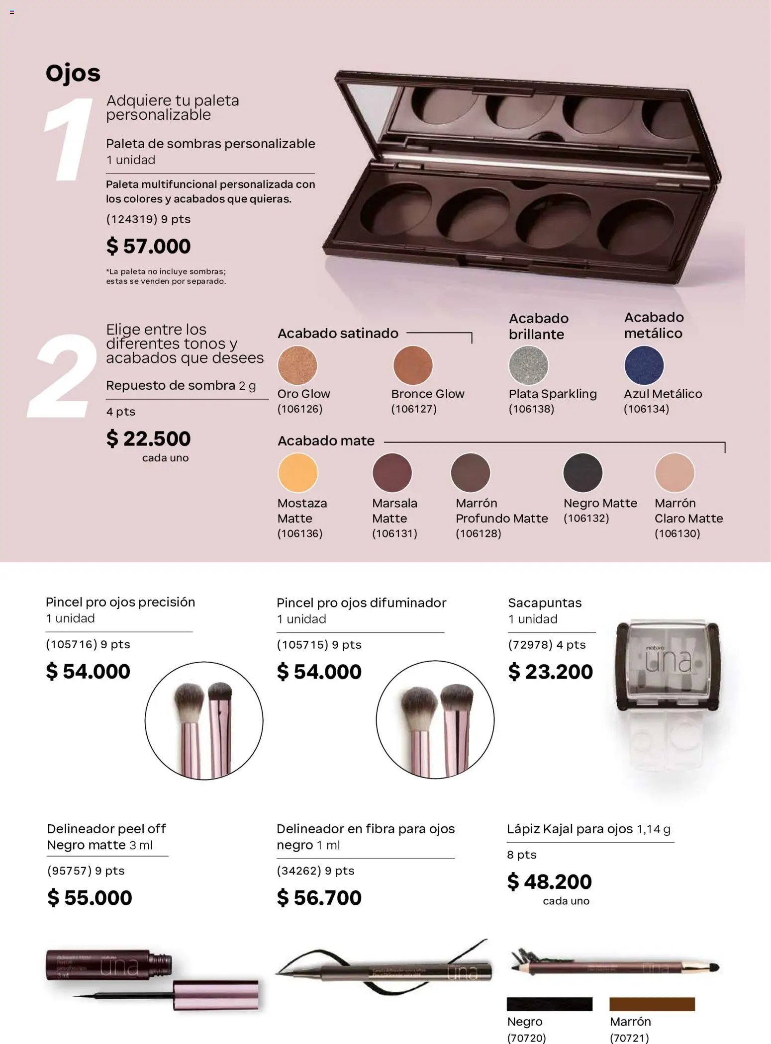 Natura revista - valida desde el 22/07/2026 | Página: 86 | Productos: Sacapuntas, Sombra, Delineador, Mostaza