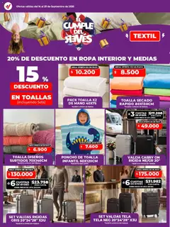 Vista previa Vital - Especial de nonfood válido desde el 14/09/2026 | Página: 5 | Productos: Valija, Sobre, Poncho, Ropa interior