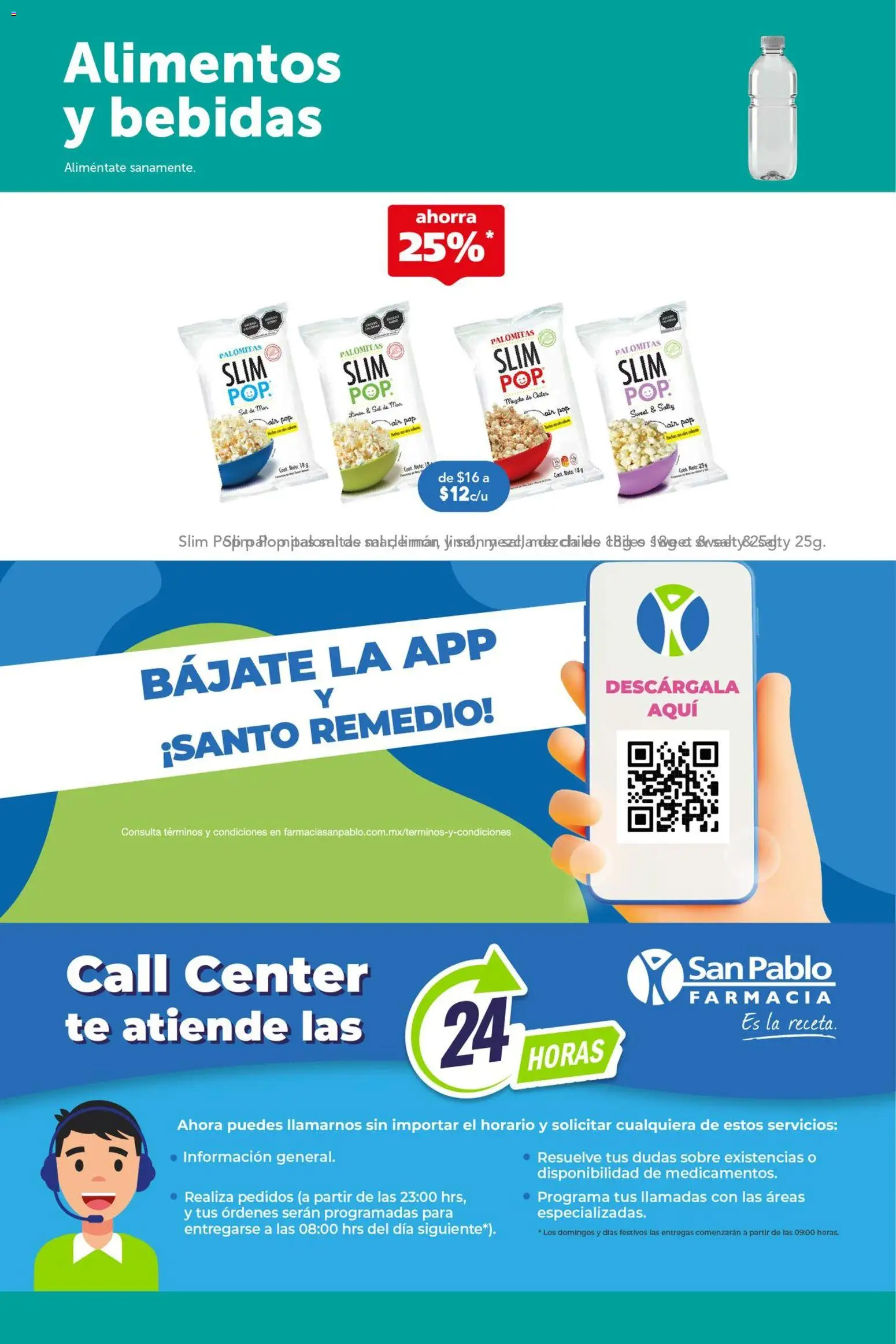 Nuevas ofertas de Farmacia San Pablo válidas en toda la República Mexicana desde el 17.05.2026. ¡Encuentra las mejores ofertas en Farmacia San Pablo catálogo! | Página: 12 | Productos: Té, Sobre