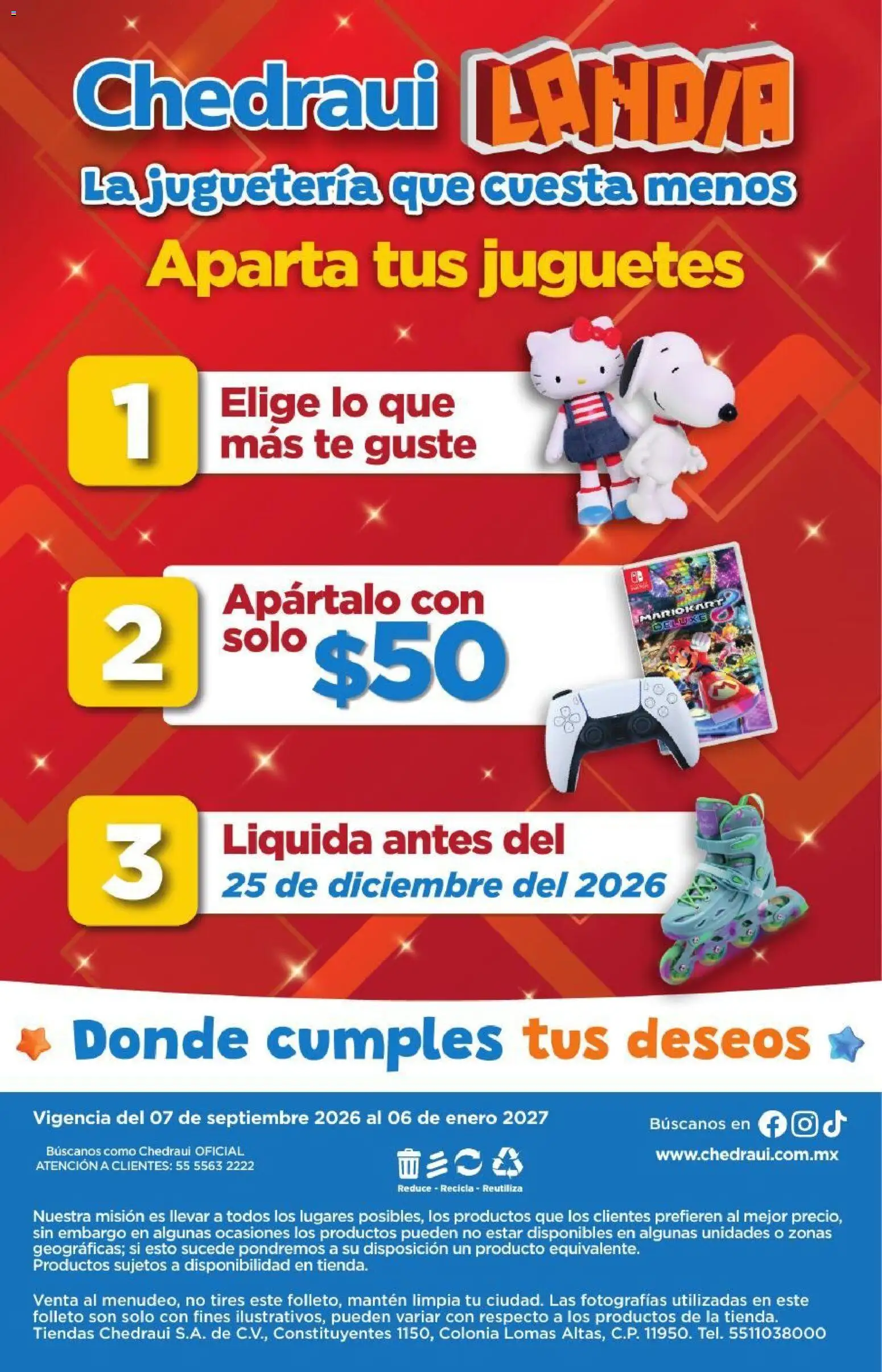 Nuevas ofertas de Chedraui válidas en toda la República Mexicana desde el 07/09/2026. ¡Encuentra las mejores ofertas en Chedraui folleto Landia! | Página: 40 | Productos: Té, Juguetes