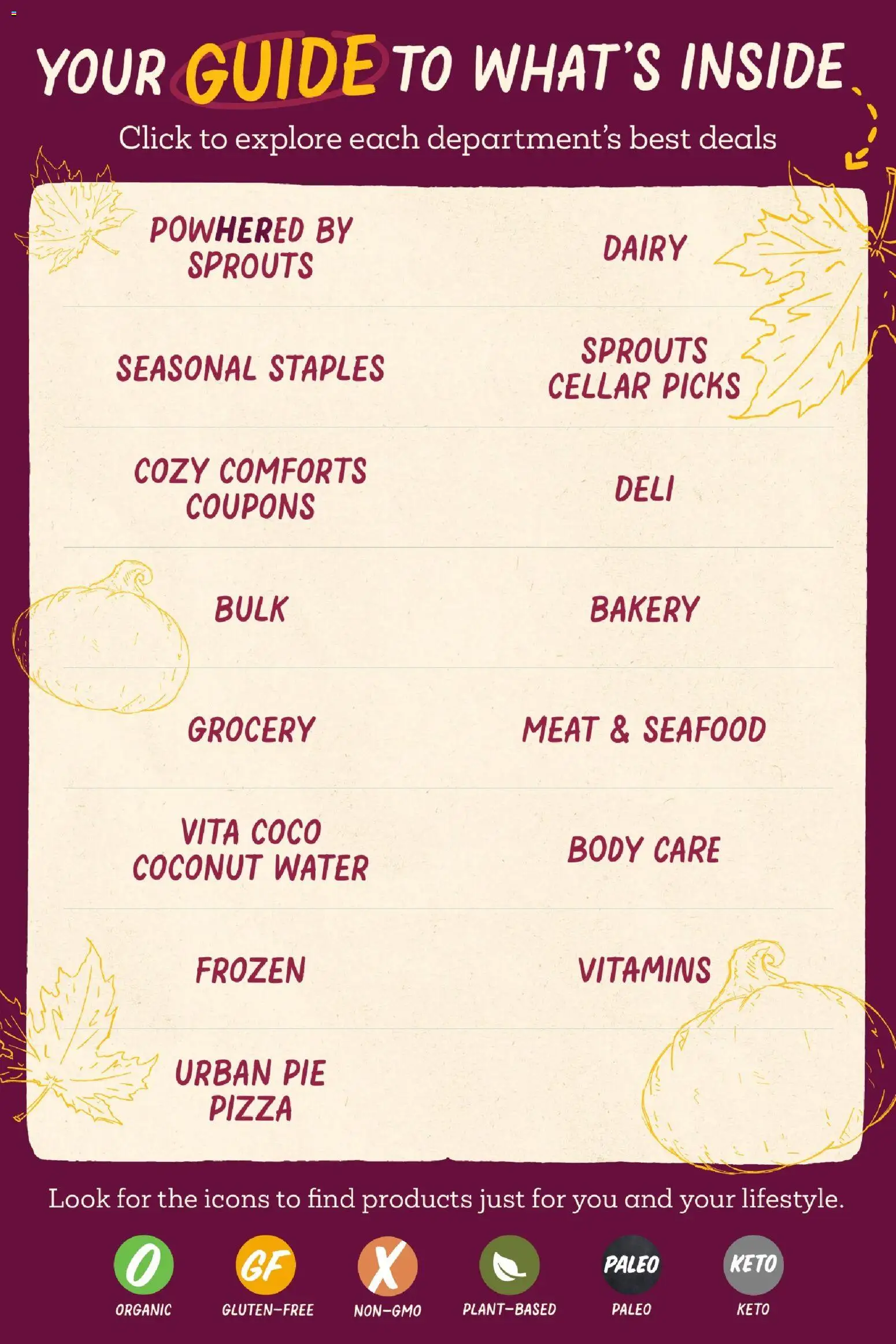 Sprouts Monthly Ad - valid from 09/23/2026 | Page: 2 | Products: Bakery, Meat, Pizza, Water