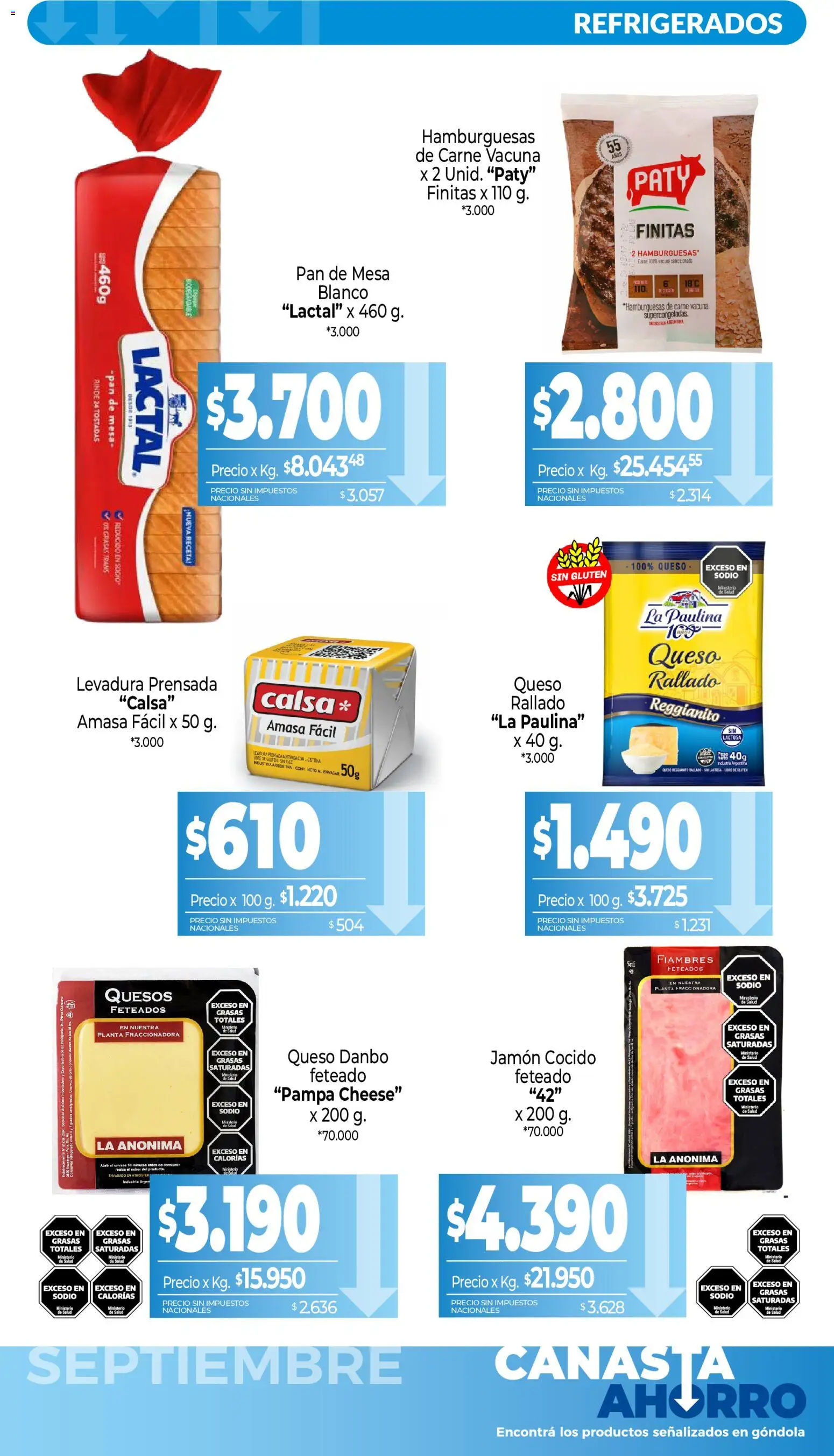 La Anonima - Canasta Ahorro │ válido desde el 01/09/2026 | Página: 8 | Productos: Carne, Pan, Planta, Canasta