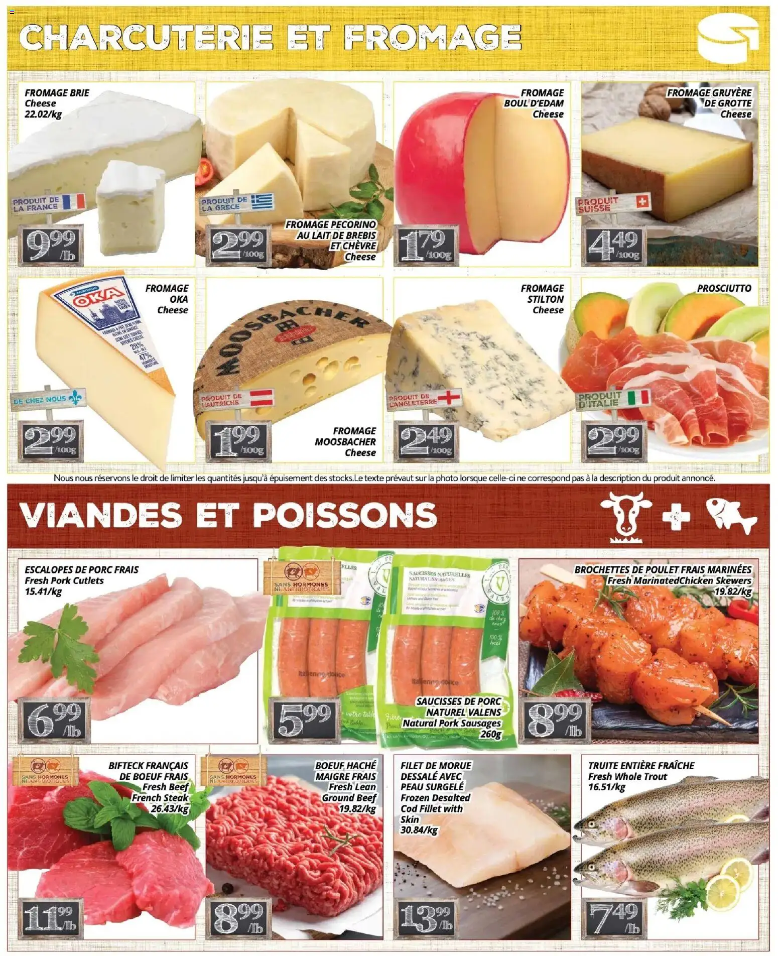 Pa Supermarché flyer valid from Aug 31, 2026 | Page: 3 | Products: Fillet, Trout, Steak, Table