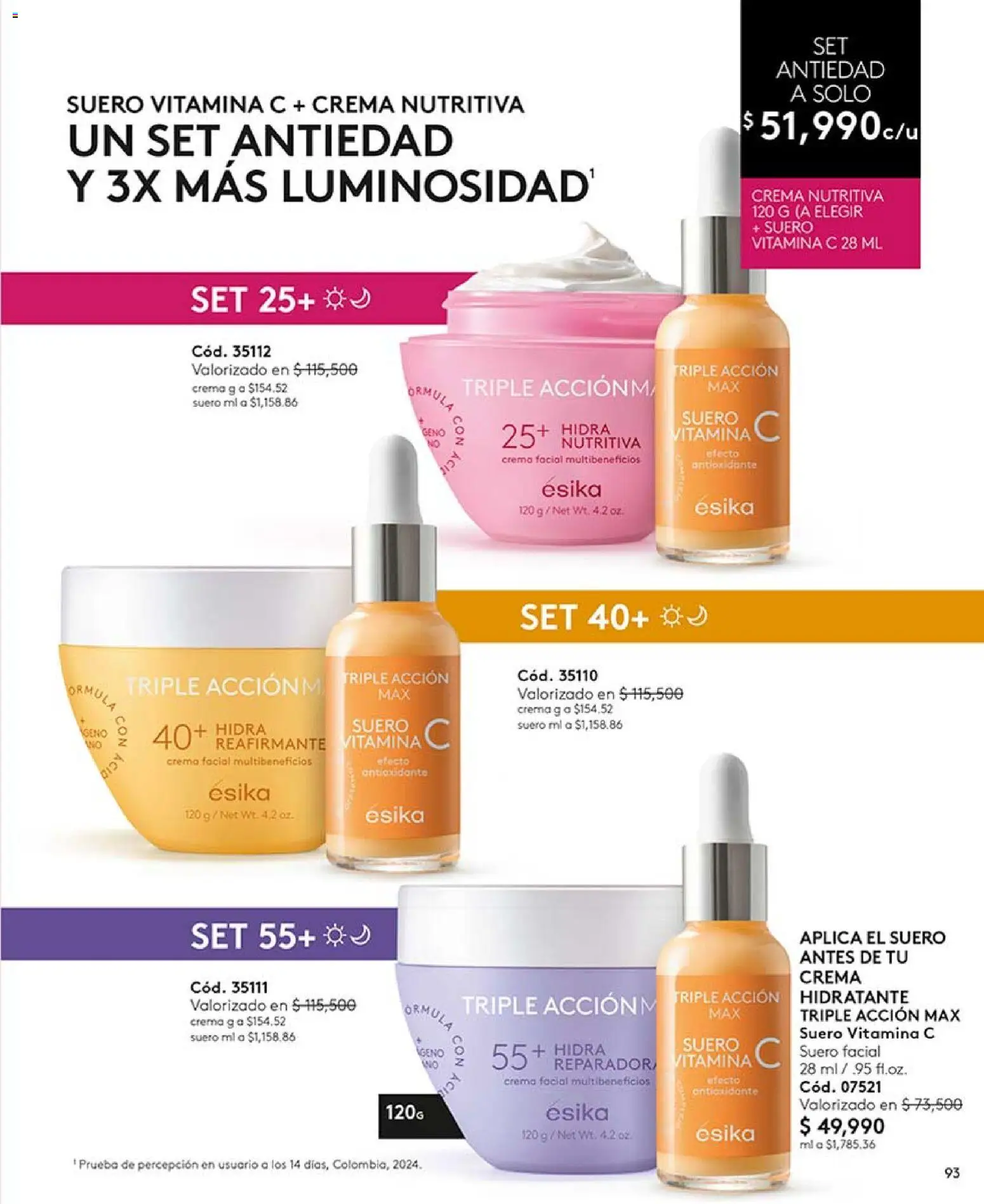 Ésika revista - valida desde el 17/07/2026 | Página: 93 | Productos: Crema