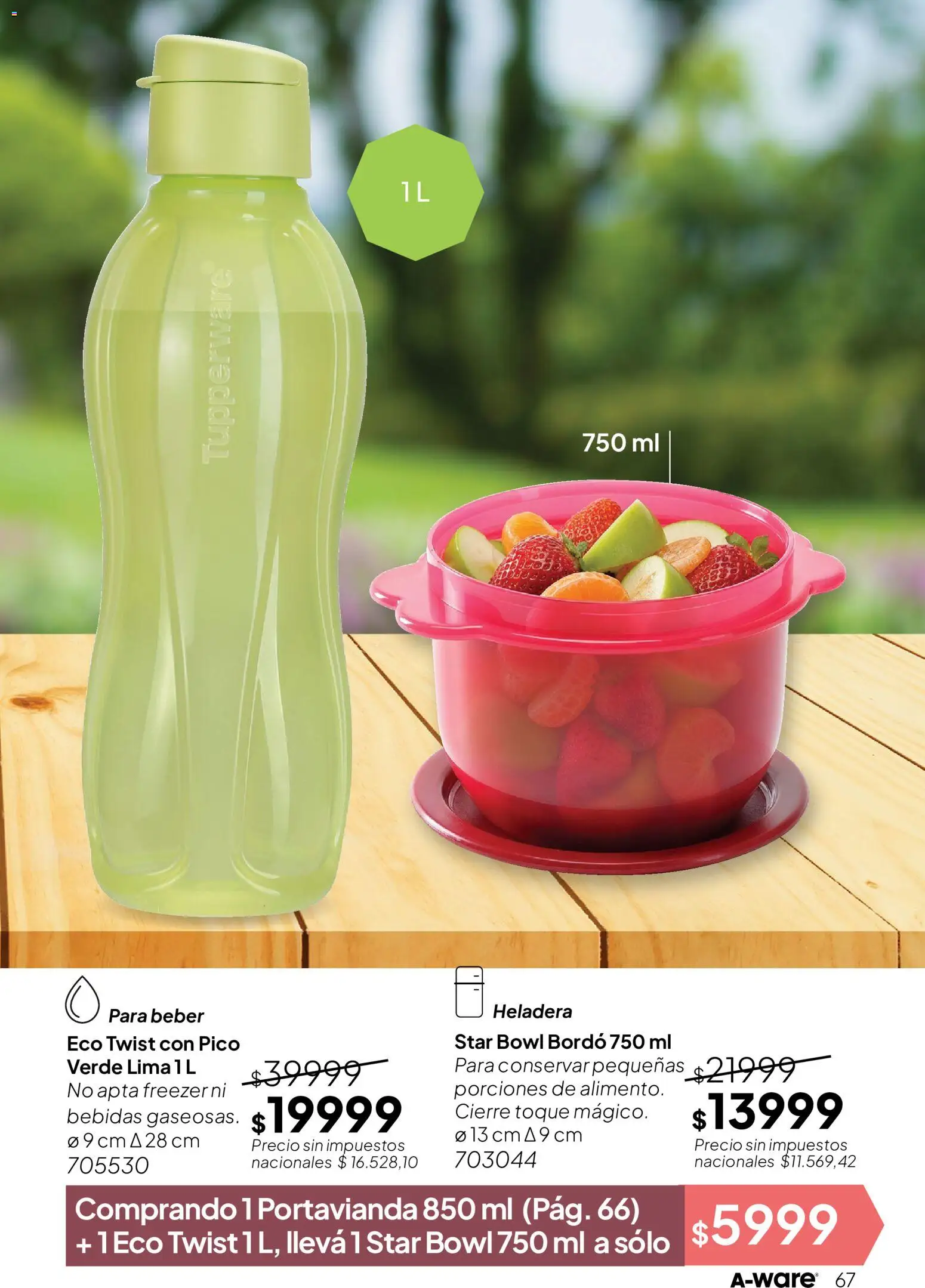 Tupperware Folleto │ válido desde el 01/09/2026 | Página: 68 | Productos: Pico, Bebidas, Lima, Heladera