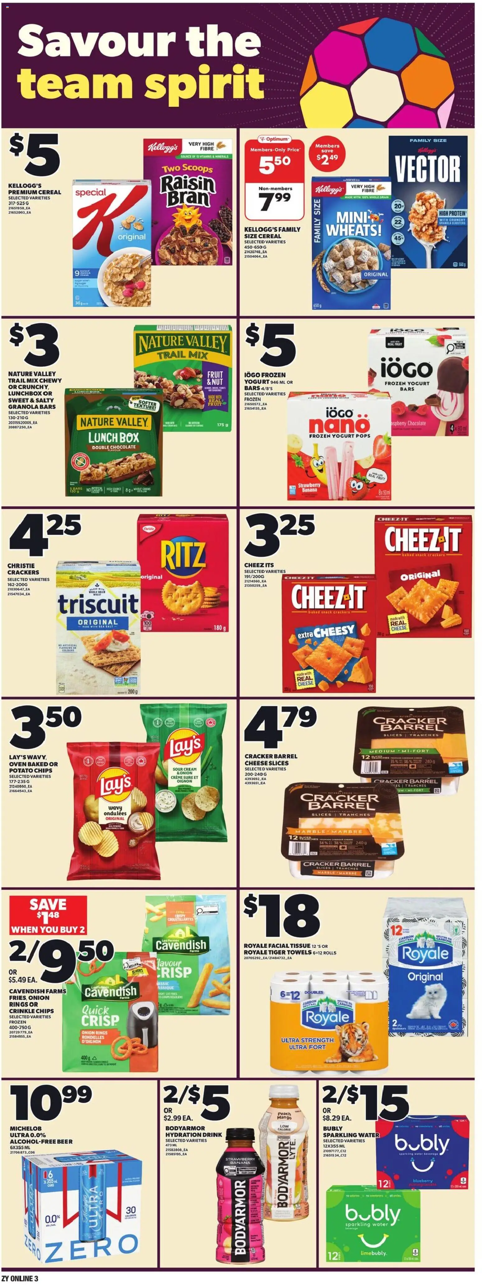 Zehrs flyer valid from 18.06.2026 | Page: 9 | Products: Sour cream, Chips, Oven, Beer