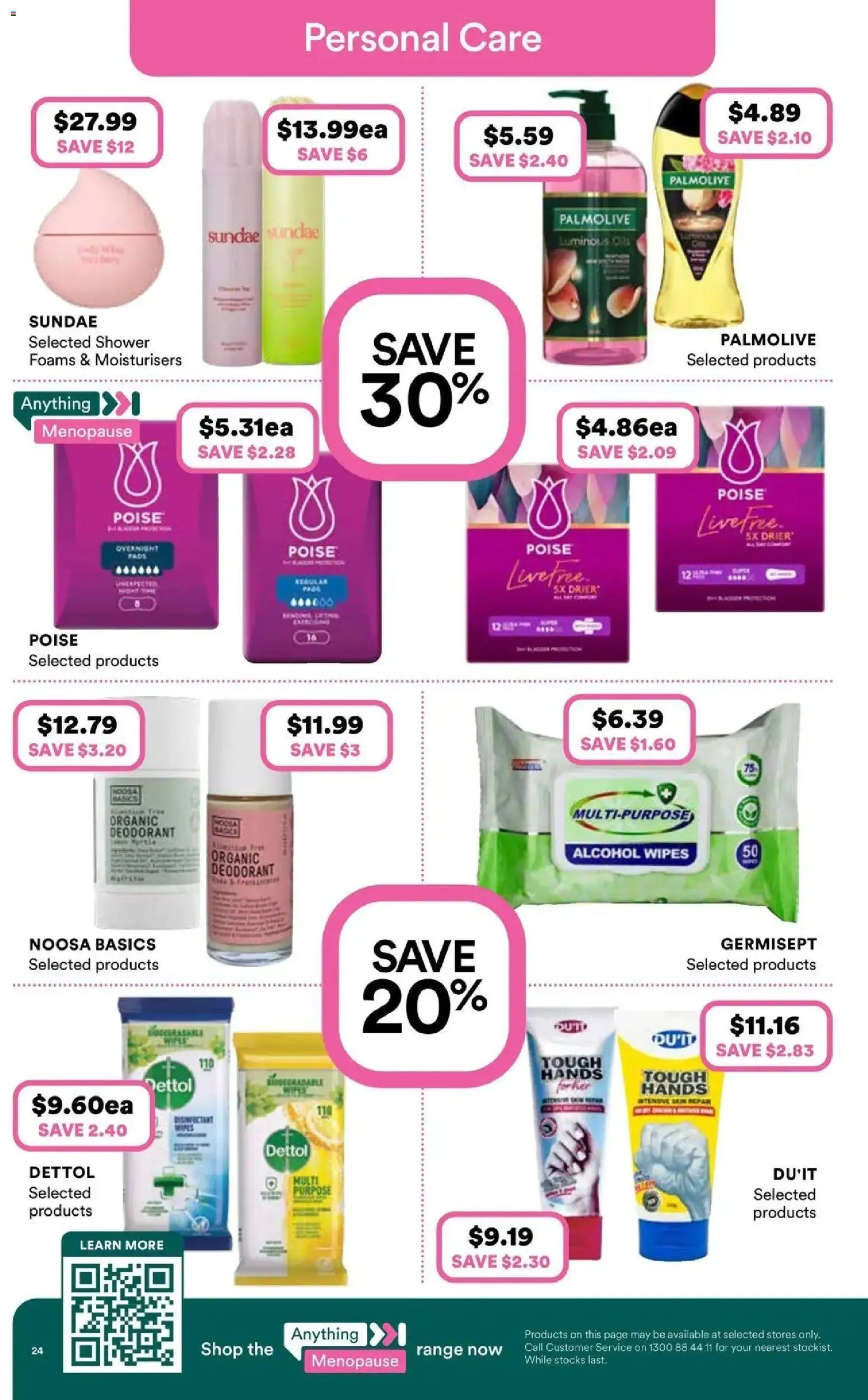 Priceline Pharmacy catalogue - valid from 06.05.2026 | Page: 24 | Products: Shower, Deodorant, Multipurpose