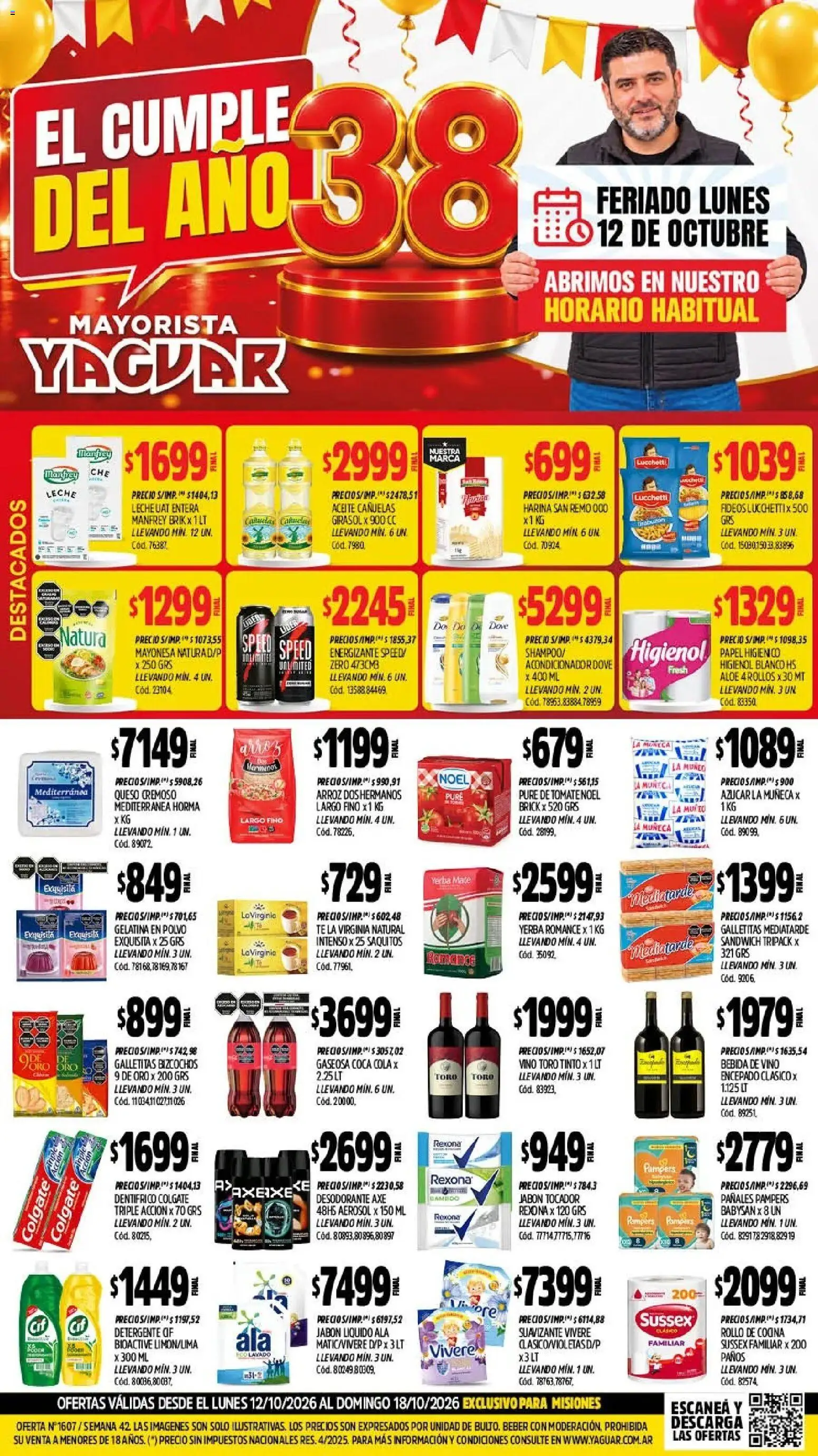 Yaguar - Oferta Semanal Misiones │ válido desde el 12/10/2026 | Página: 1
