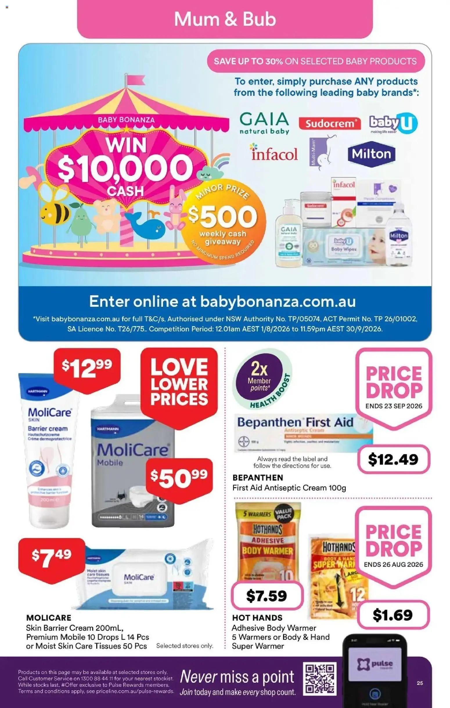 Priceline Pharmacy catalogue - valid from 13/08/2026 | Page: 25 | Products: Cream, Mobile, Tissues